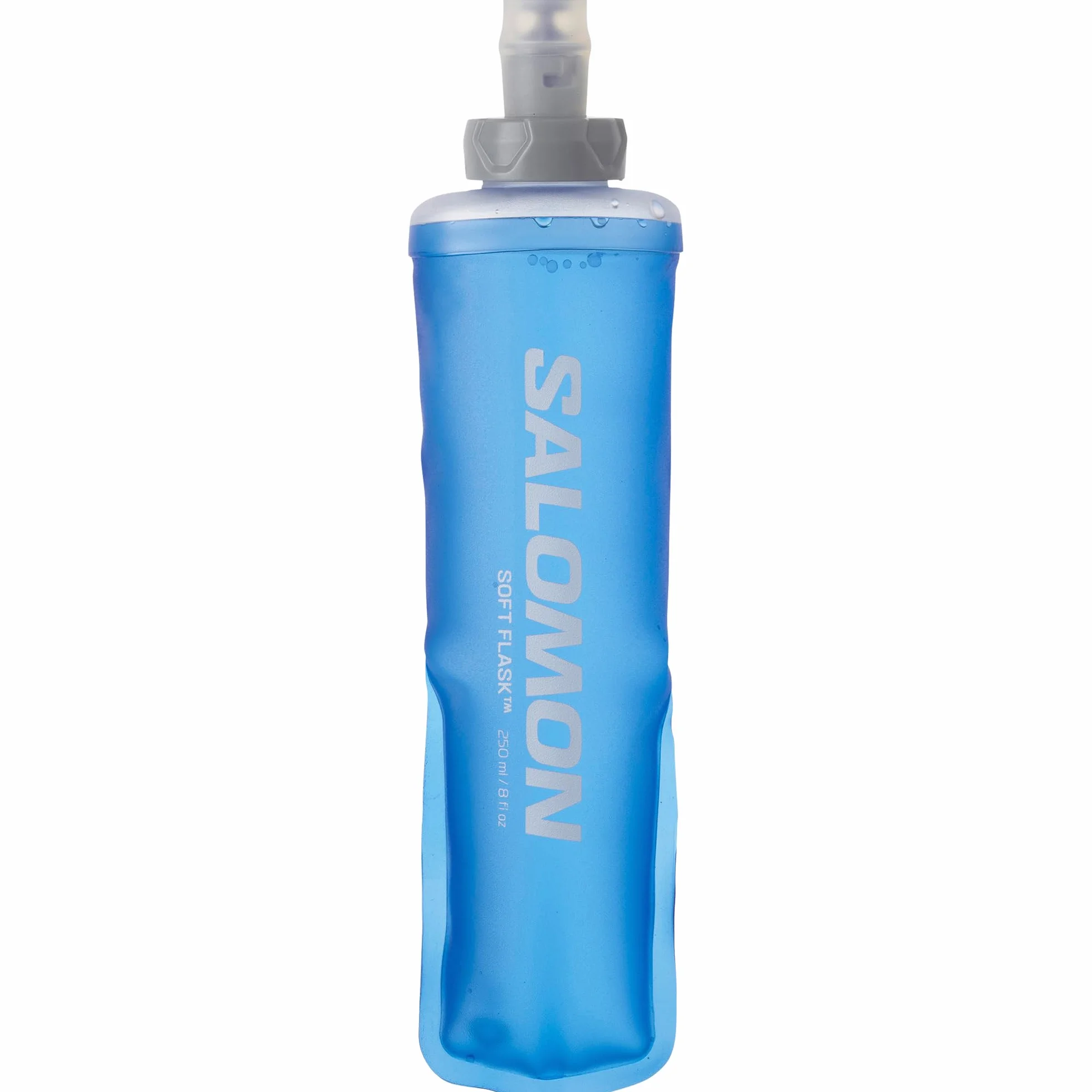 Salomon Soft Flask 250ml/8oz 28 Gourde souple unisexe, Confort, Valve à débit élevé, Simplicité d’utilisation, Bleu