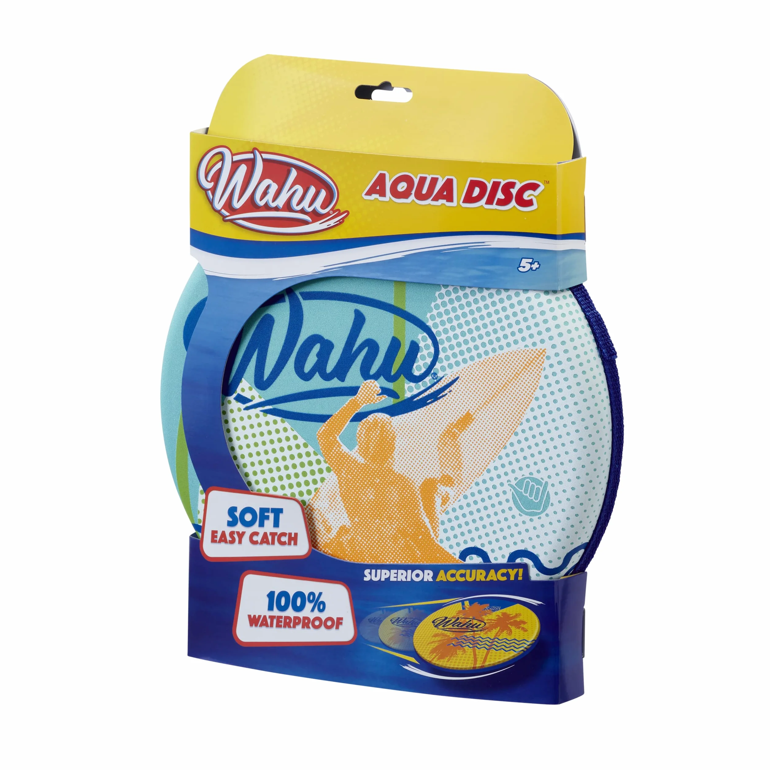 WAHU Aqua Disc Disque Volant 100% étanche - Jardin ou Plage - À partir de 5 Ans