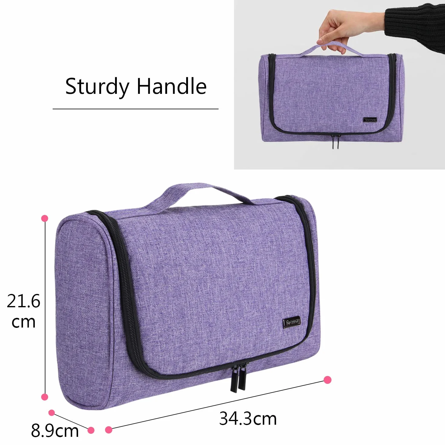 Teamoy Sac de Rangement pour Dyson Airwrap, Étui Portable de Voyage, Violet