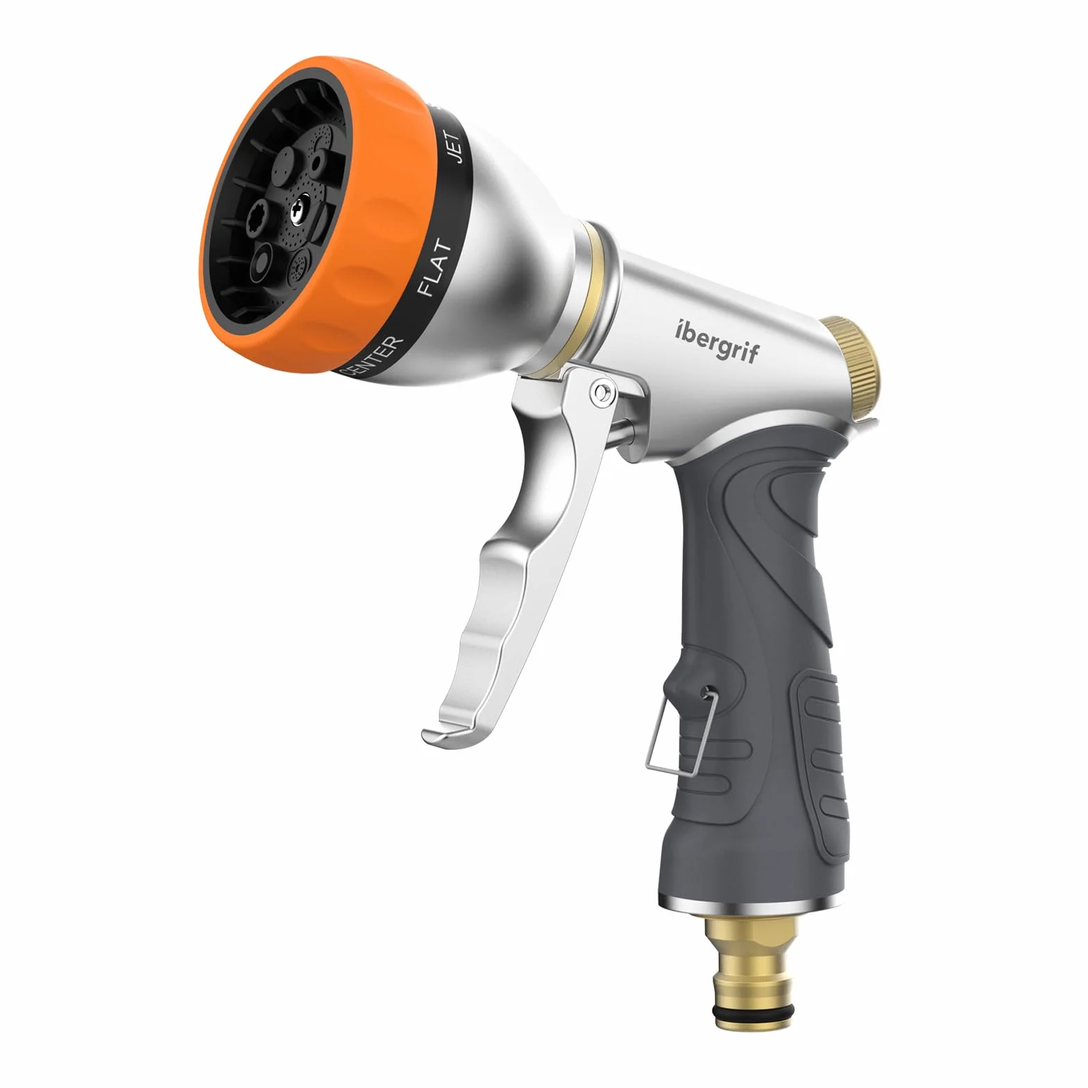 Ibergrif M20285 Pistolet Arrosage Jardin Métal 7 Modèles Réglables
