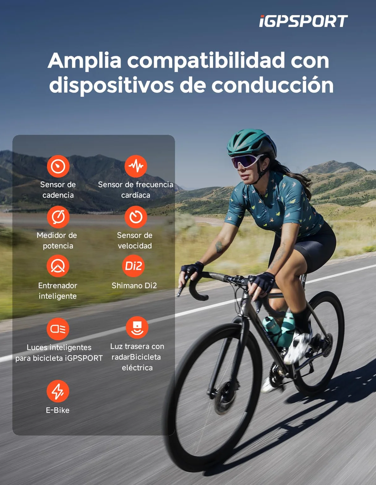 iGPSPORT BSC300T Compteur Velo sans Fil, 2,4’’ Écran Tactile Map Navigation GPS 130+ Données Alerte Hors Itinéraire, Di2 IPX7 Synchronisation Strava Compteur Velo GPS