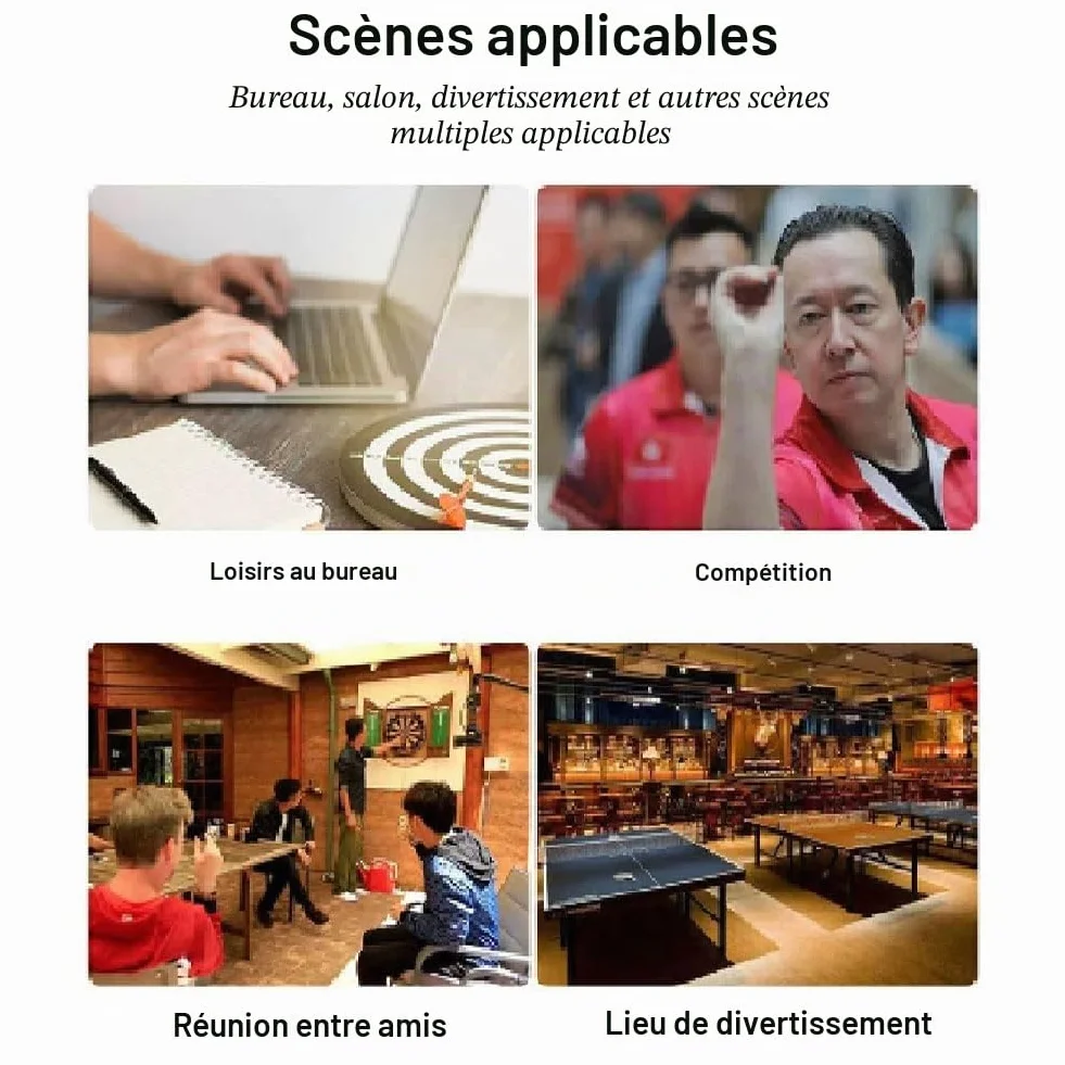 Tableau de Fléchettes,Jeu de Fléchette Professionnel,Cible en Liège,Rond Cible avec 4 Fléchettes,Les Loisirs Sport Dart Board Tournoi Adultes pour Bureau Jeux D'intérieur,12zoll
