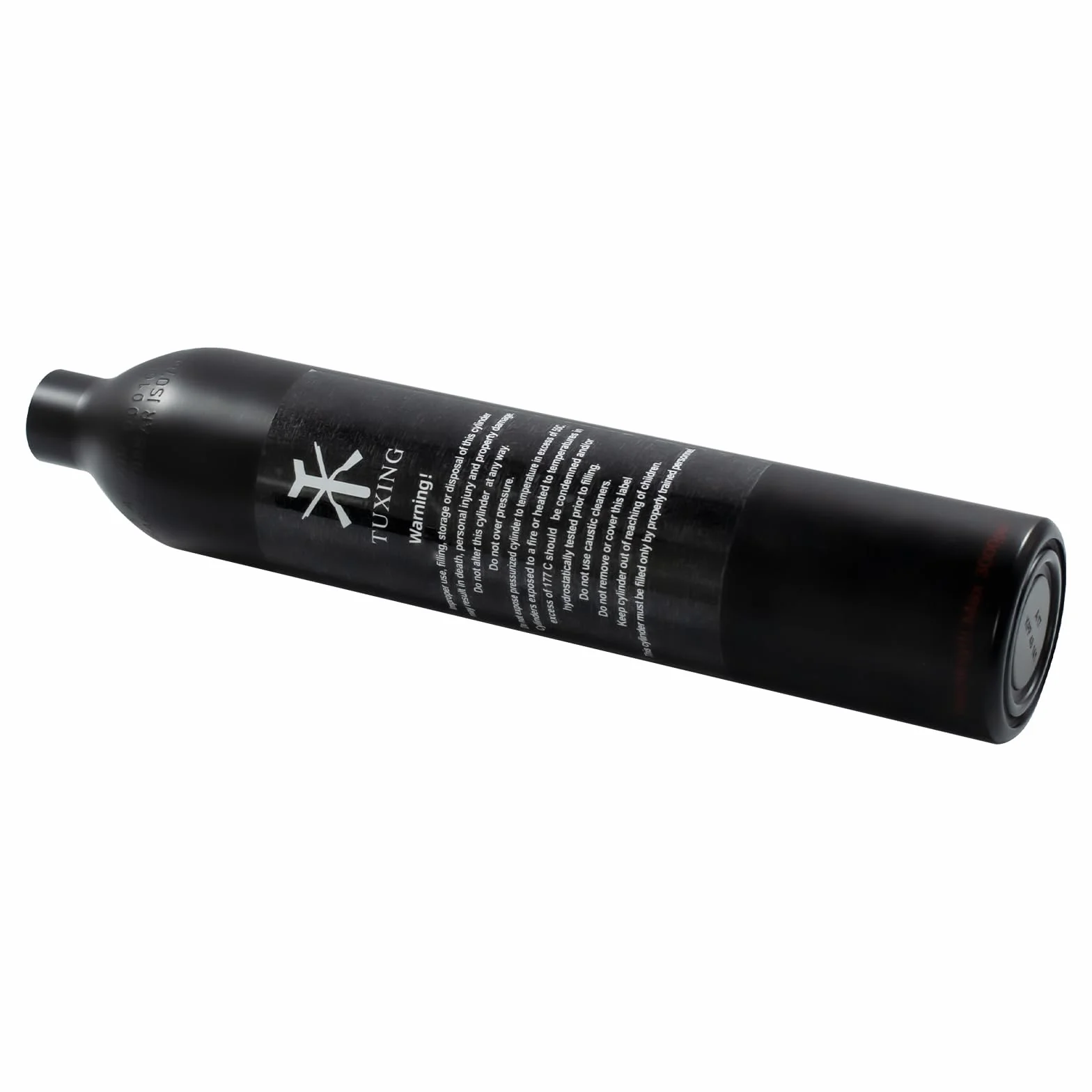 TUXING Réservoir de paintball PCP 4500 PSI, 0,5 L, certifié CE, bouteille en aluminium avec régulateur de paintball, valve régulatrice, manomètre, pression de sortie : 2200 psi-M18 x 1,5