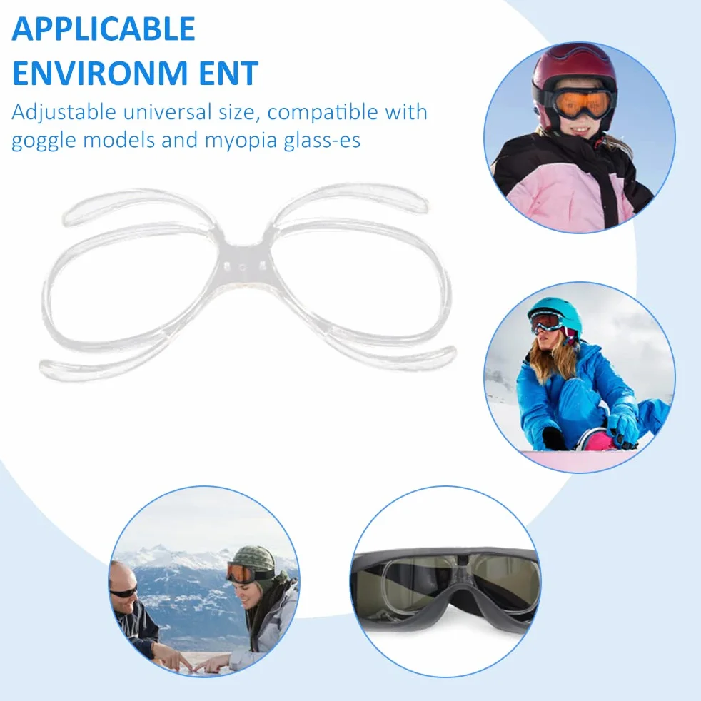 Lunettes de Ski Insert Rx Adaptateur Optique Flexible Universel Taille Lunettes de Snowboard