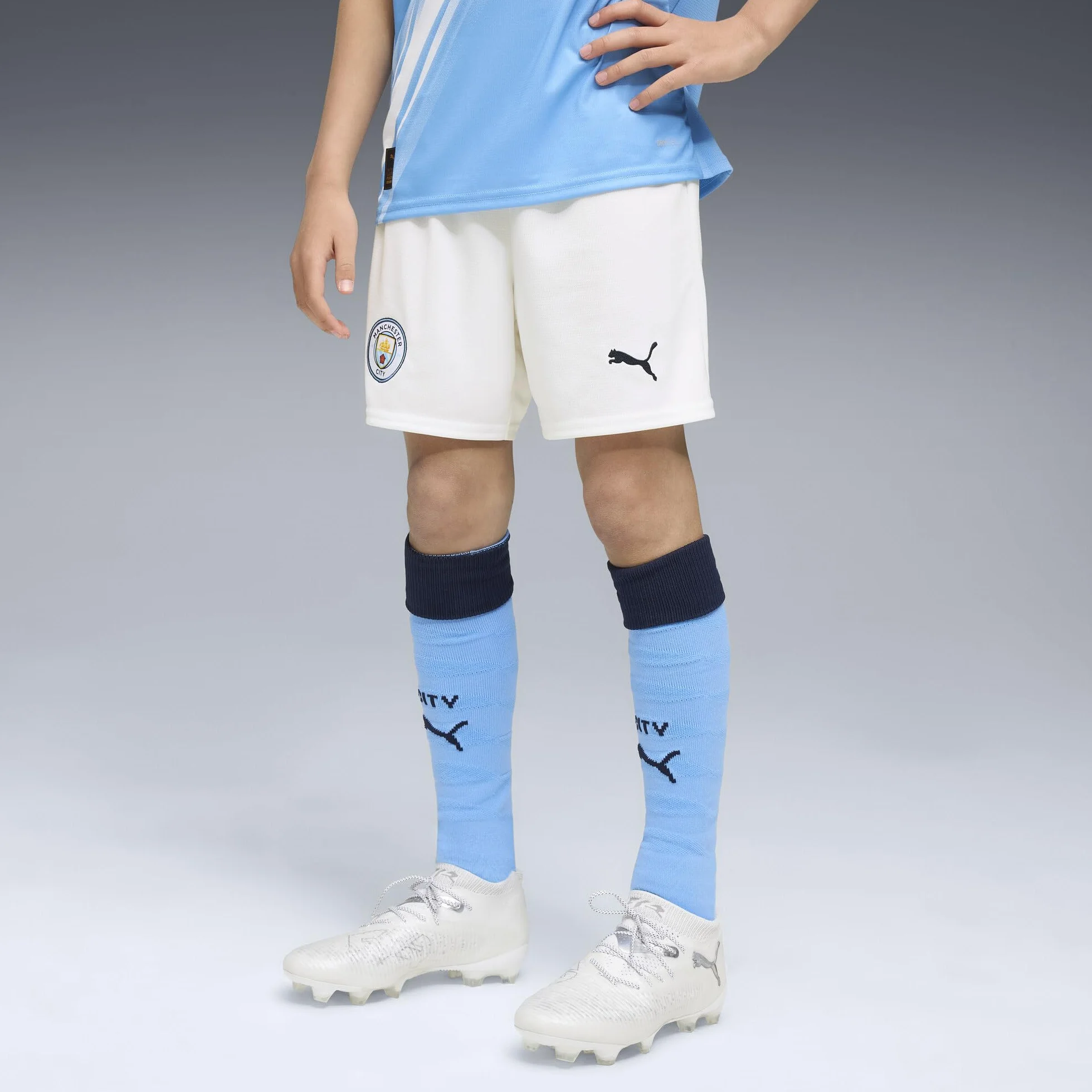 PUMA Short de Football Manchester City Enfant 2025/26 - Noir