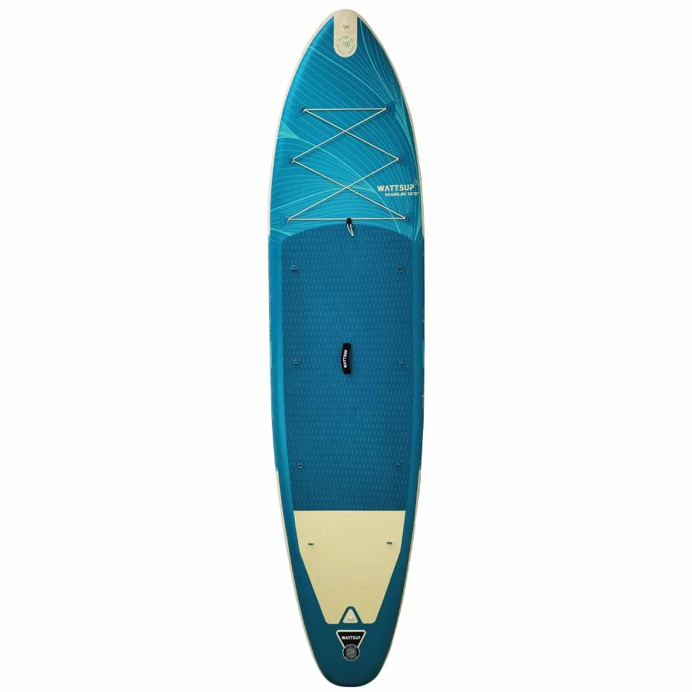 Wattsup - Sup Stand Up Paddle Gonflable - Gamme Essentials - Dropstitch - Pack Complet : Pagaie 2in1 Leash Pompe Sac de Transport