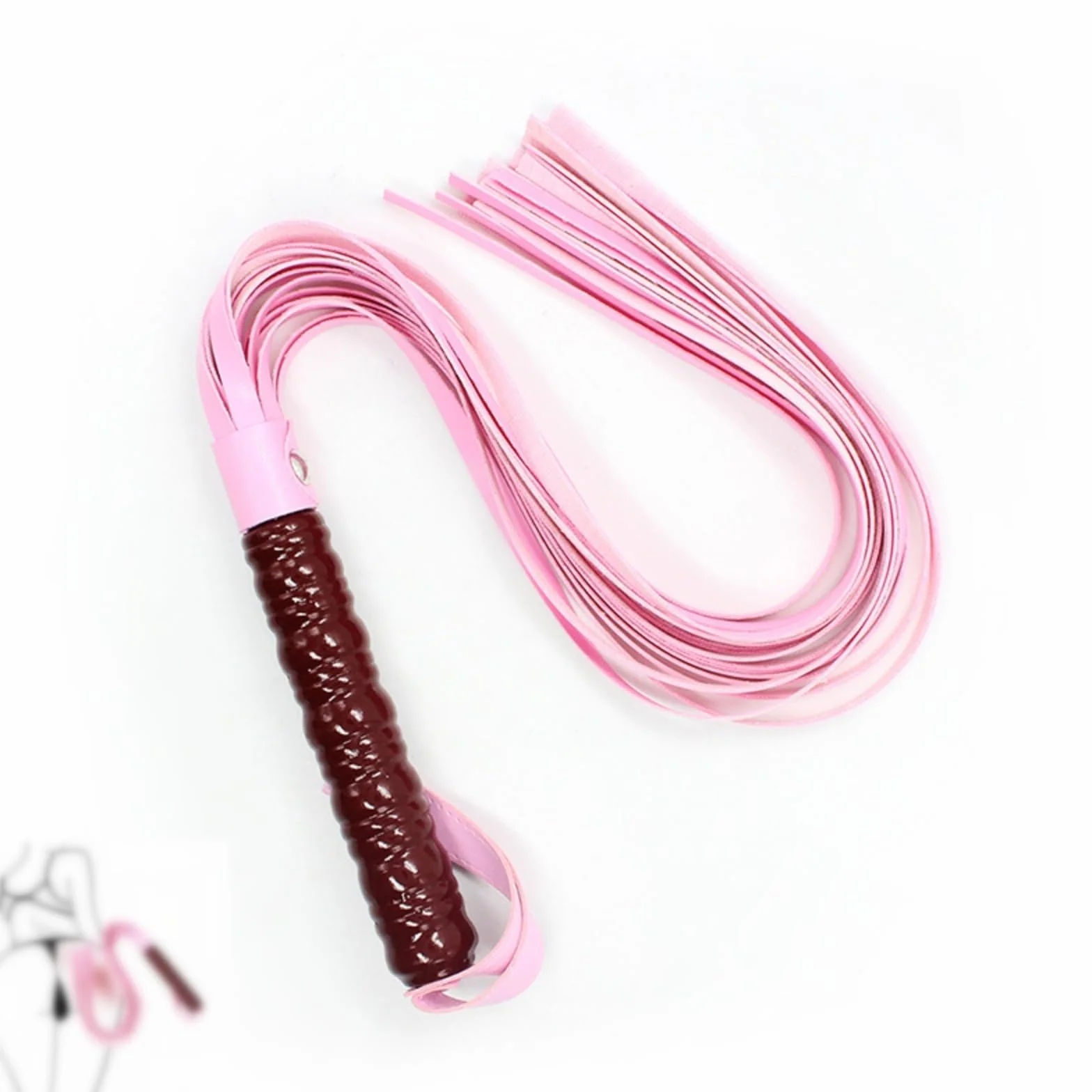 Générique Cravache en Cuir, cravache d'équitation, Accessoire pour Sports équestres-FRB4 (Rose)