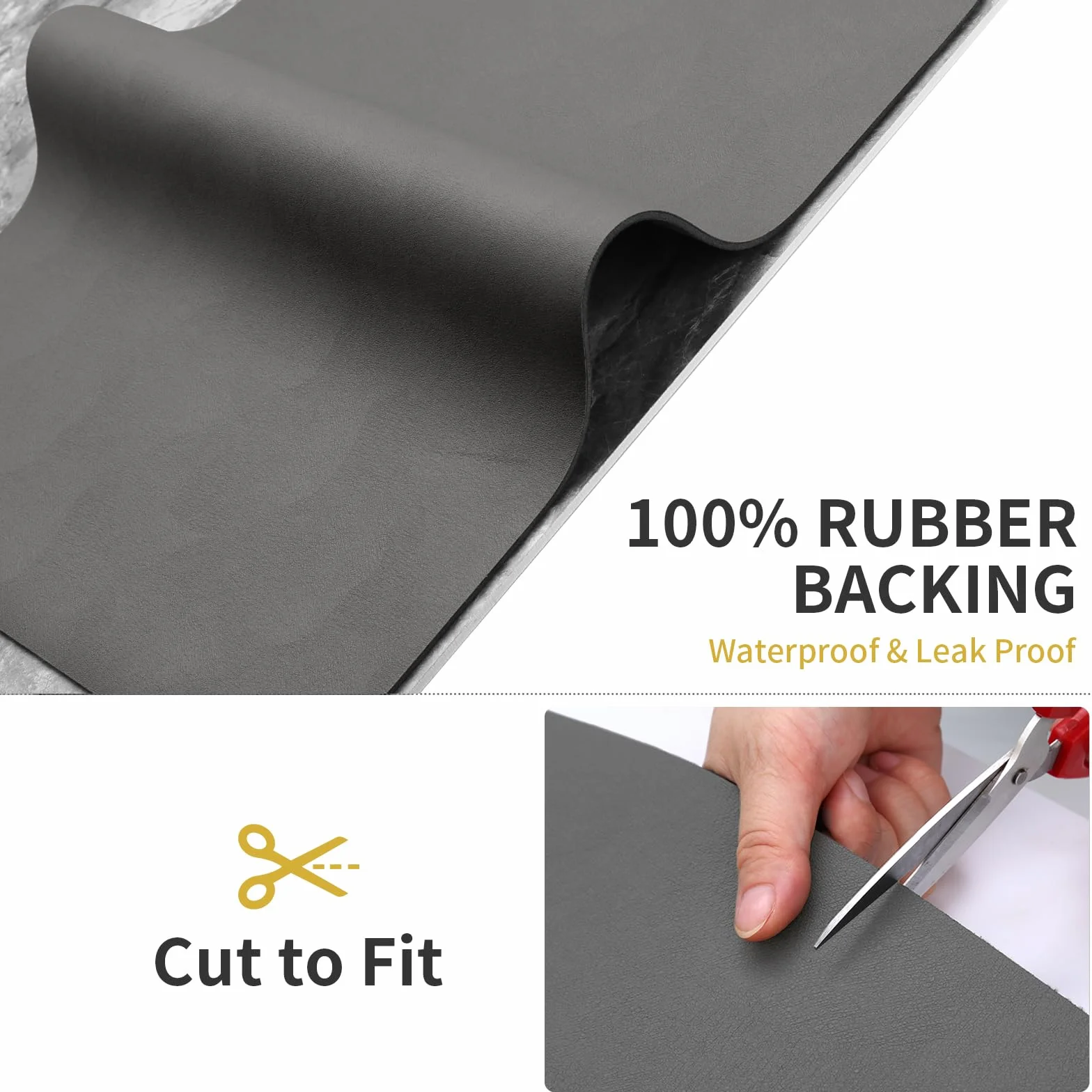 Tapis de Bain Antidérapant Absorbant Séchage Rapide Sortie de Douche Gris Foncé 40x60cm