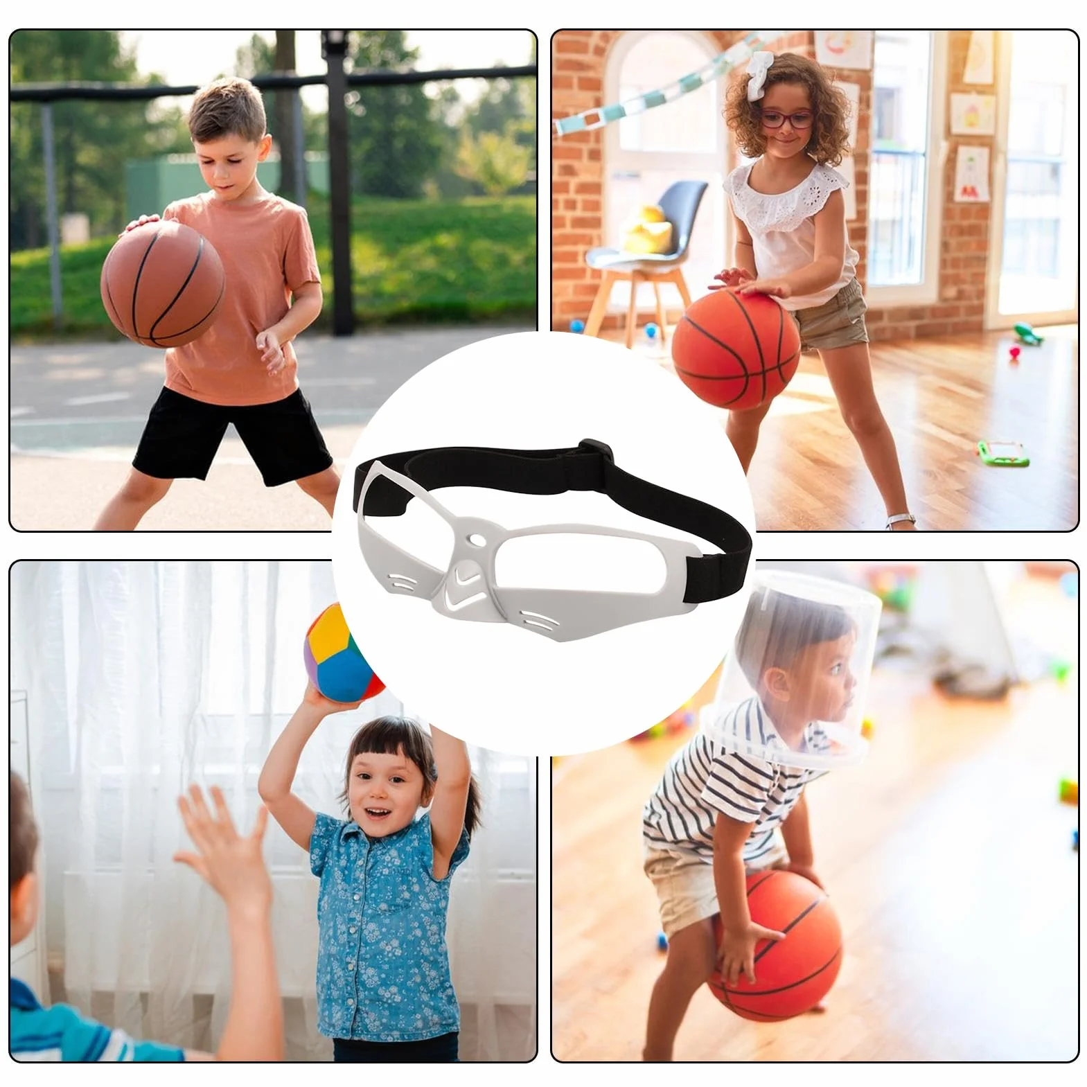 Lunettes De Basketball Pour Dribble - Lunettes De Sport Résistantes Aux Chocs Hommes Femmes Adolescents Adultes