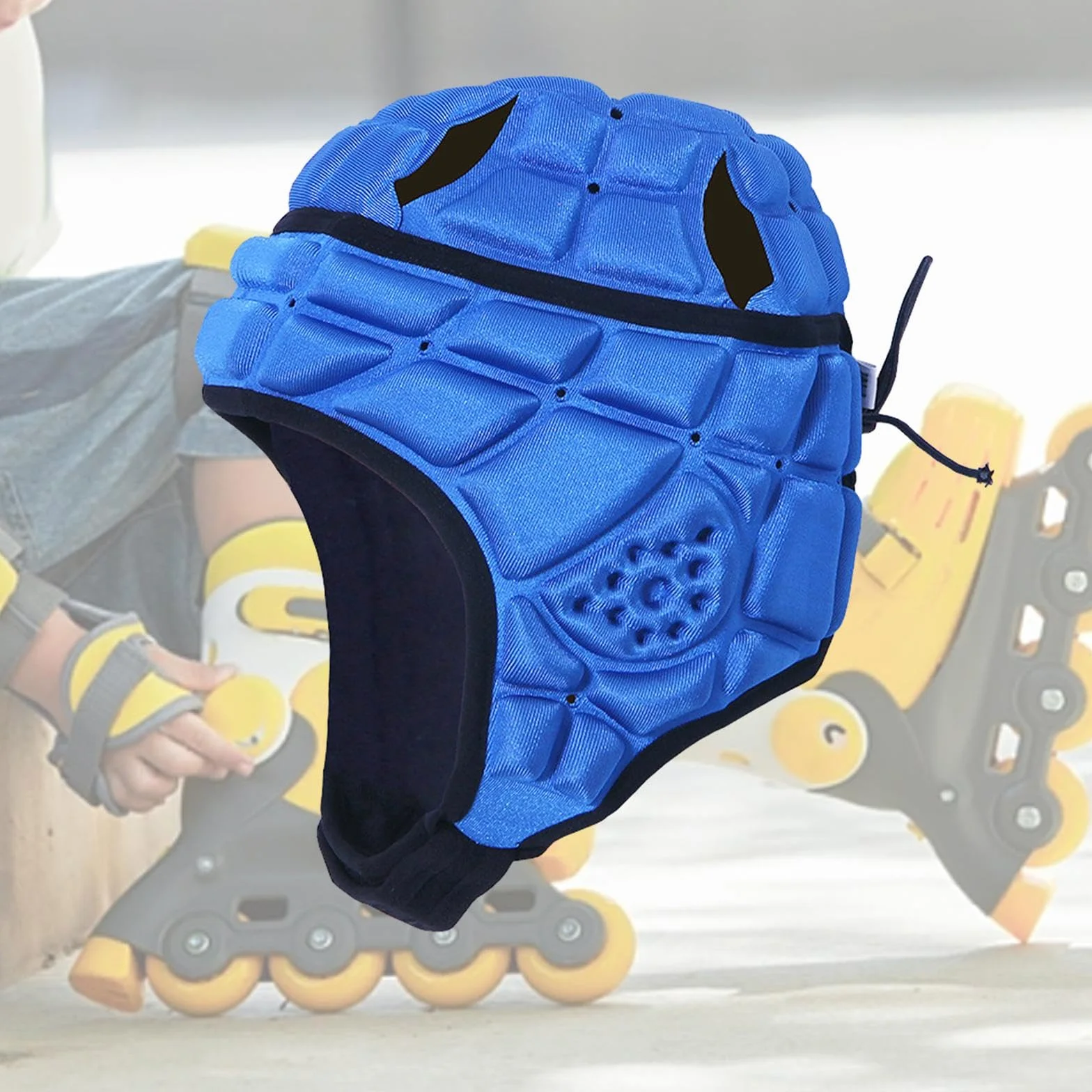 Casque de Rugby pour Enfants, Protège-Chef de Rugby, Coque Souple Rembourrée, Drapeau Polyvalent, Casque de Football, Couvre-Chef de Rugby pour Skateb