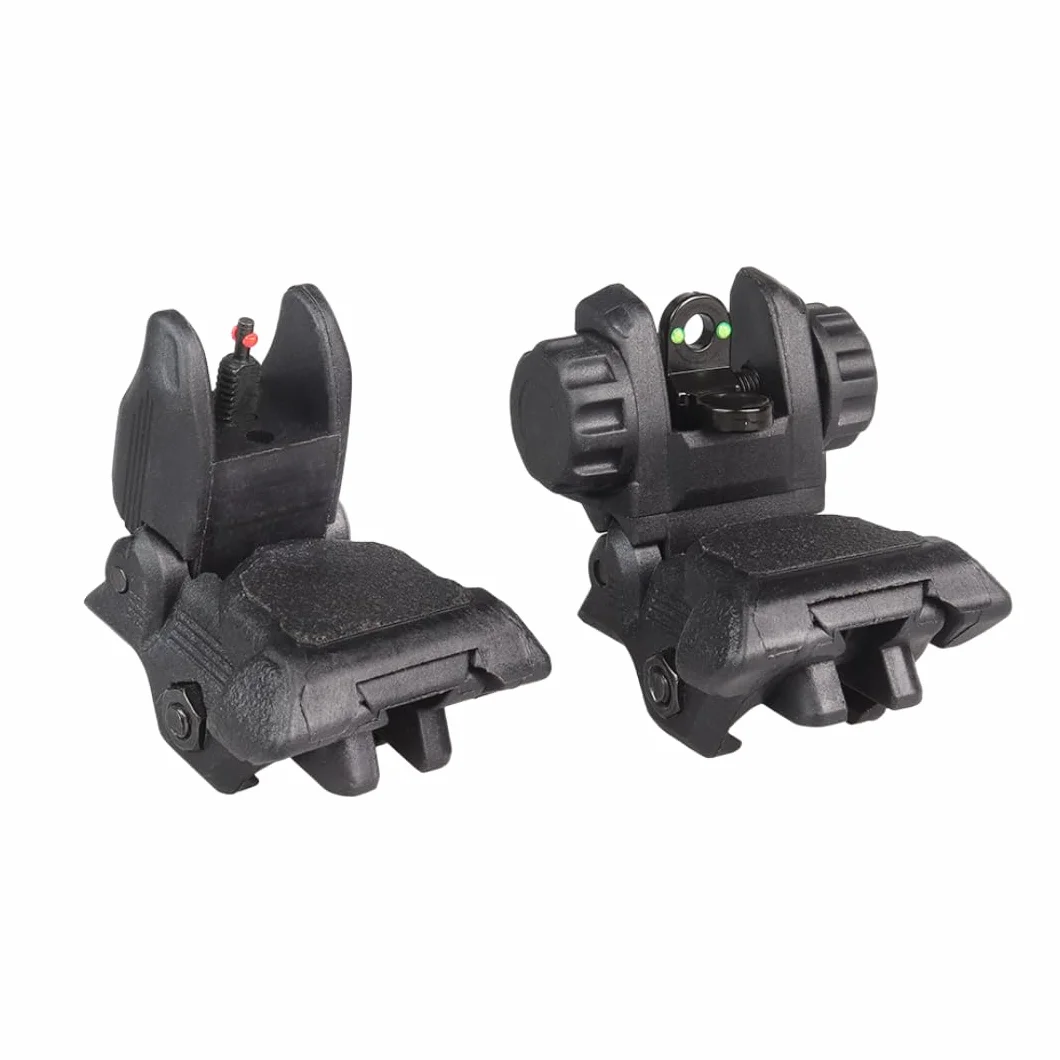 Fibre Optique Pliable Nylon Retourner vers Le Haut Avant arrière aperçus s'ajustent P/W 21MM Rails