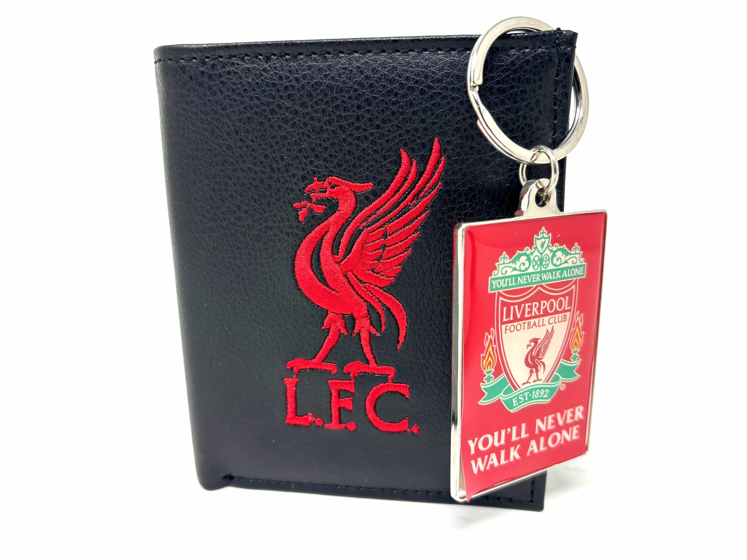 Liverpool FC Coffret cadeau portefeuille et porte-clés Noir/rouge, Black,red, taille unique