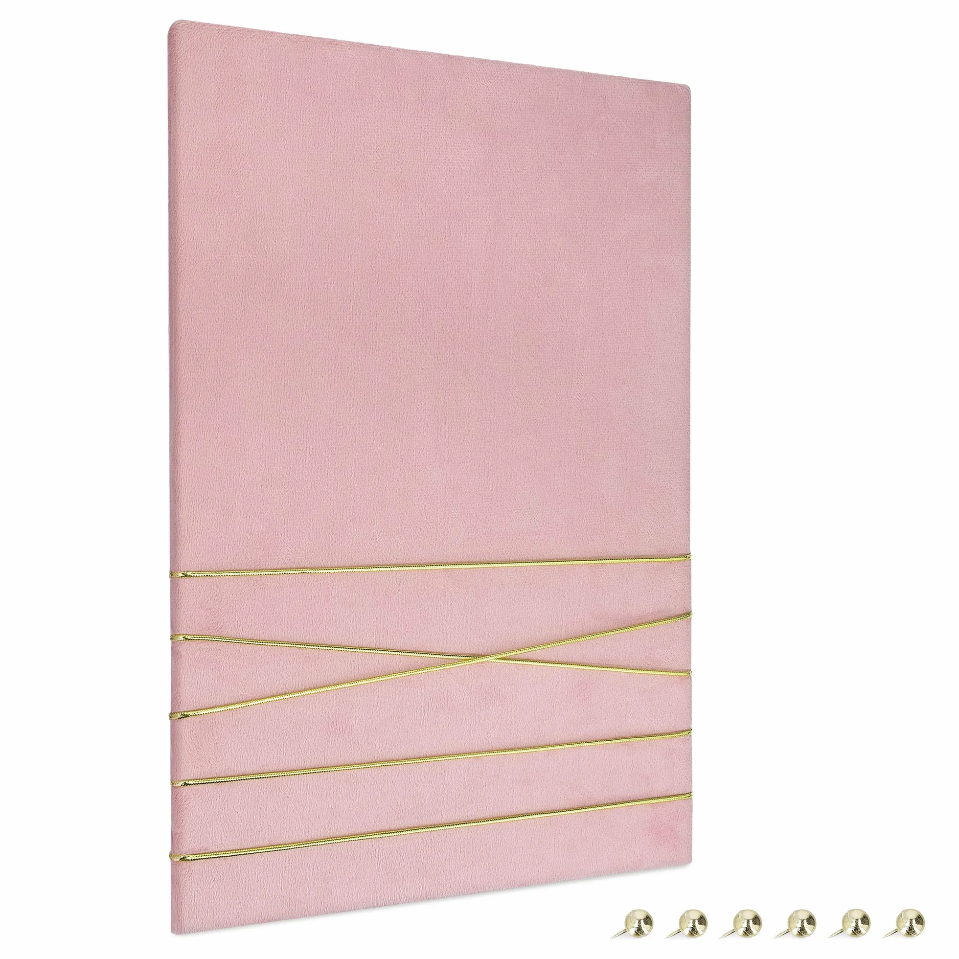 Navaris Tableau d'affichage en velours 70 x 50 cm avec punaises - Panneau mural pour photo notes