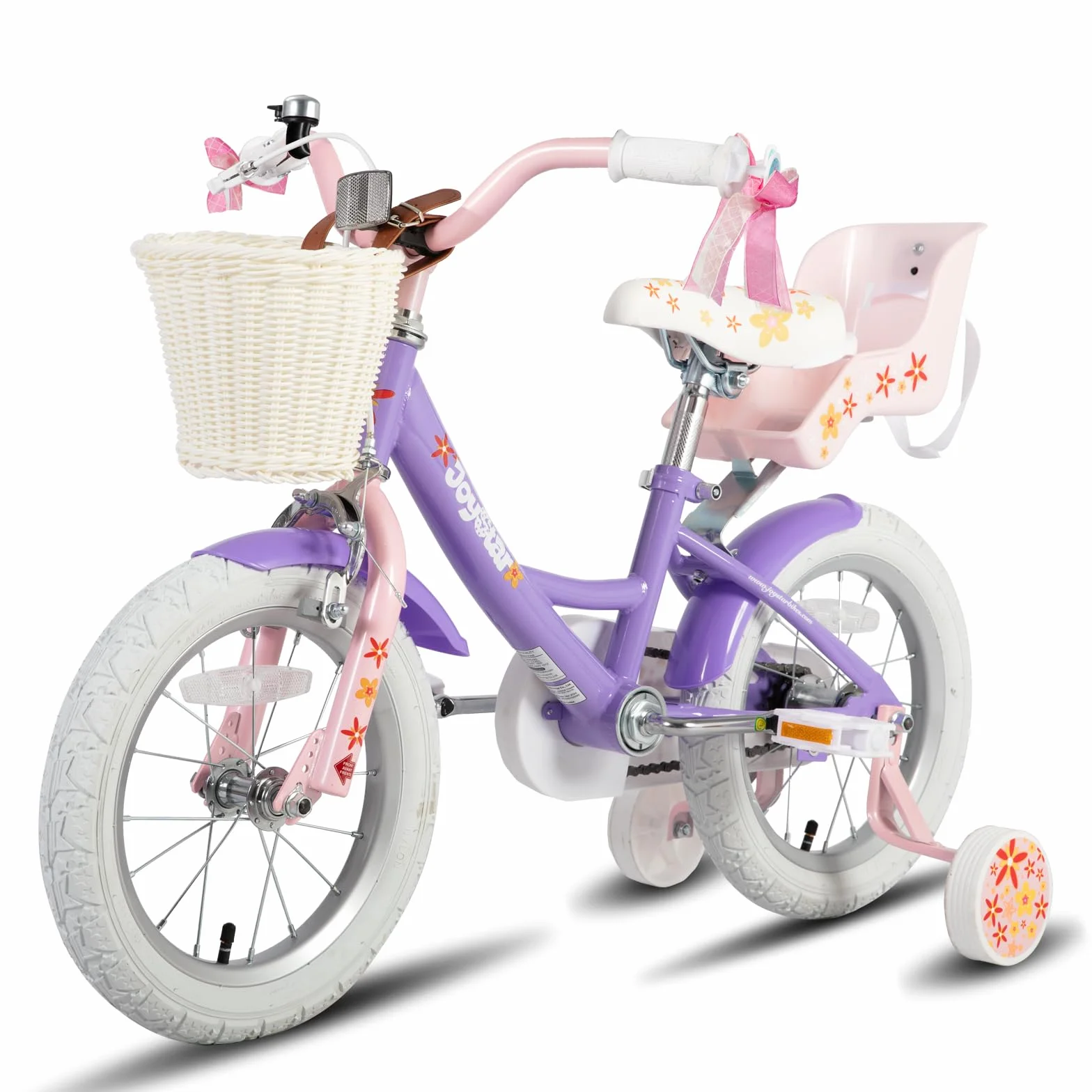 JOYSTAR Vélo Licorne 12/14/16/18 Pouces pour Filles 2-9 Ans, vélo Enfant avec siège vélo poupée et Roues stabilisatrices& Panier