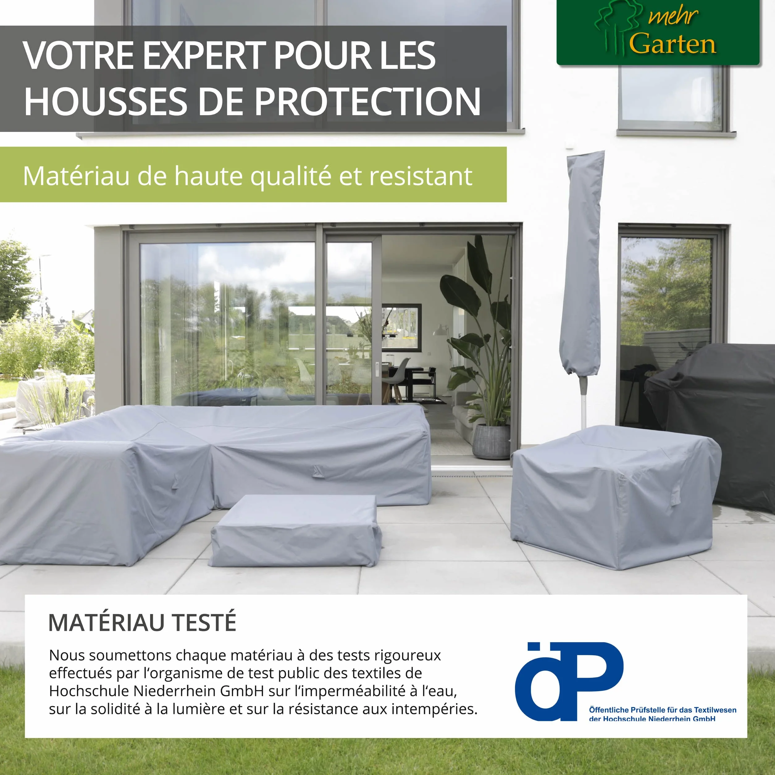 Housse de protection bain de soleil 210x75x40 cm polyester Oxford 600D gris