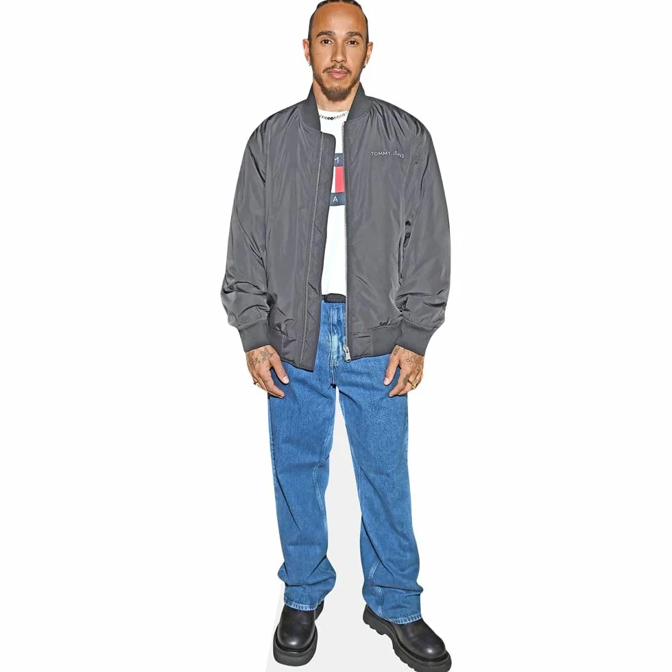 Lewis Hamilton Silhouette en Carton Taille Mini