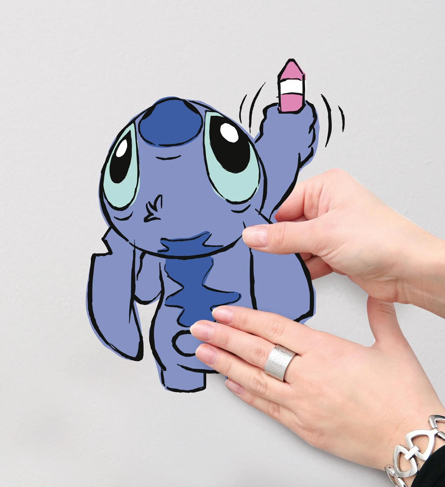 Disney Stitch Artist Stickers Muraux 50x70 cm Decoration Murale Chambre Enfant