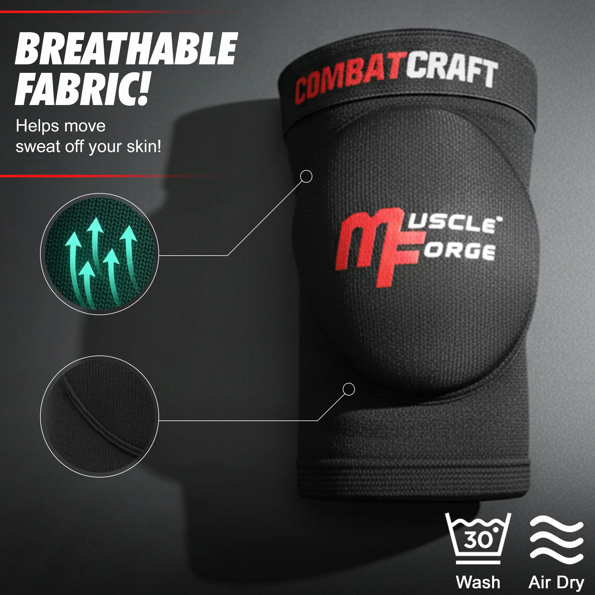 Coudières de Boxe Muay Thai MMA & Kickboxing Taille S/M/L – Protège-Coudes Antichocs avec Mousse EVA Anatomique, Tissu Respirant Élastique, Maintien Stable – Lot de 2 Protections
