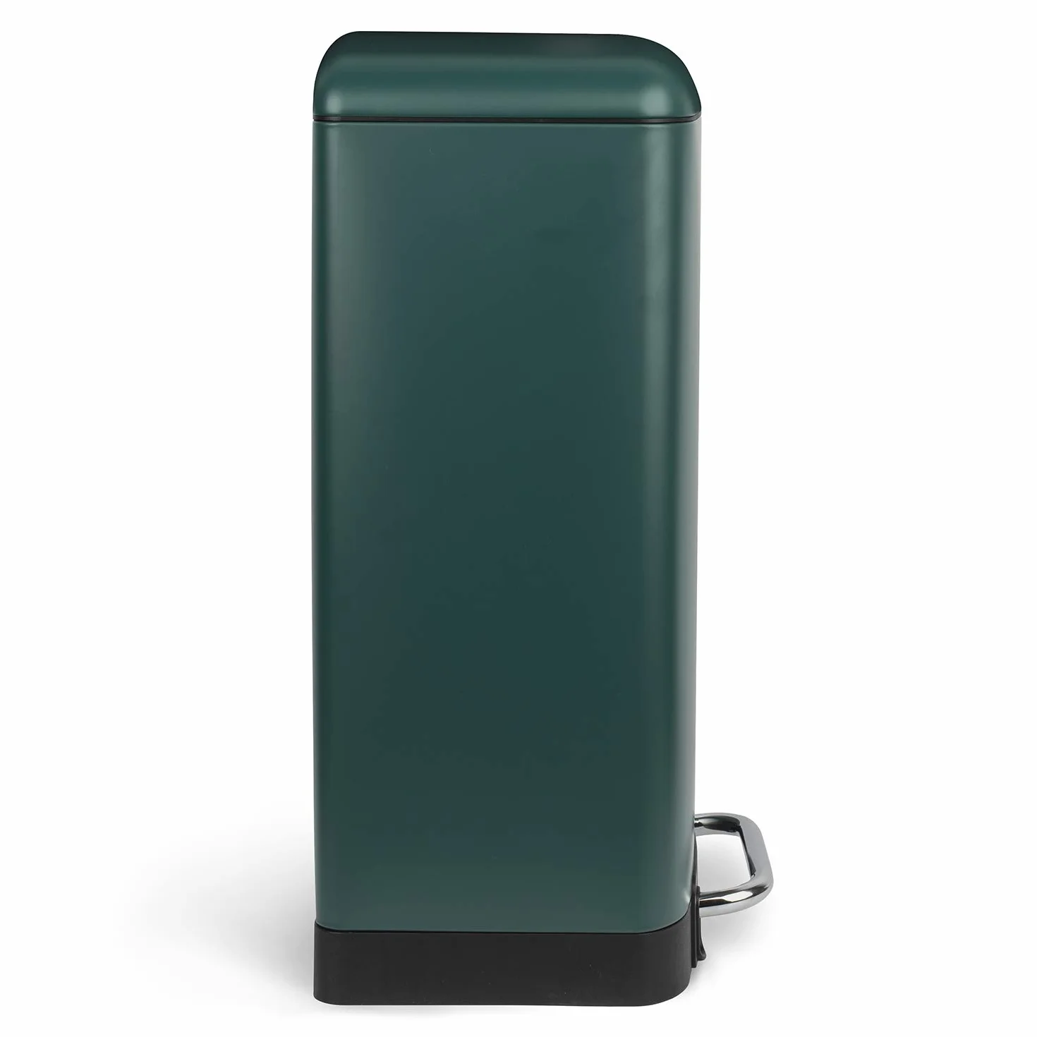Les Collectors Poubelle de Cuisine à Pédale Acier inoxydable Capacité 30L Sac compatible 30-50L Compacte Fermeture silencieuse Seau intérieur amovible Finition Mat Vert Canard