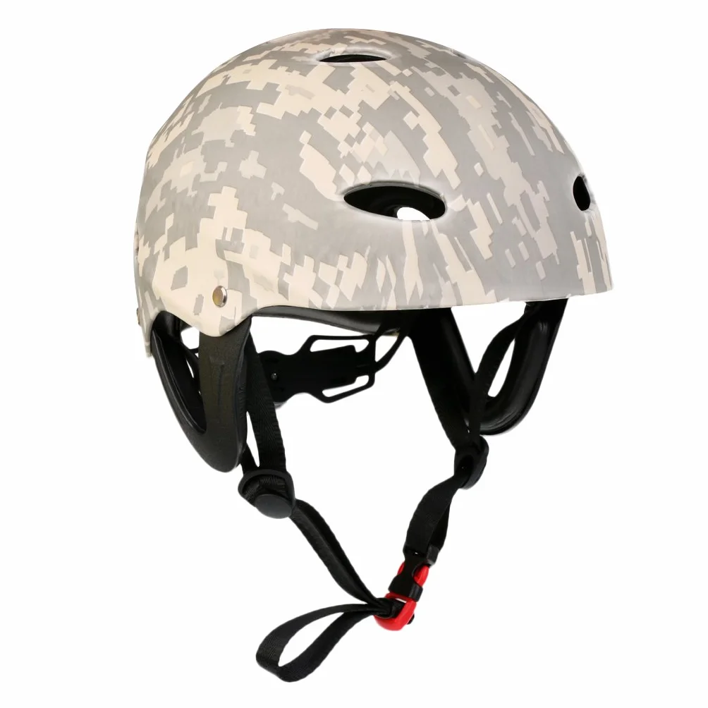 MagiDeal Casque de Sécurité pour Sports Nautiques Réglable Capuchon Tête Canoë Kayak