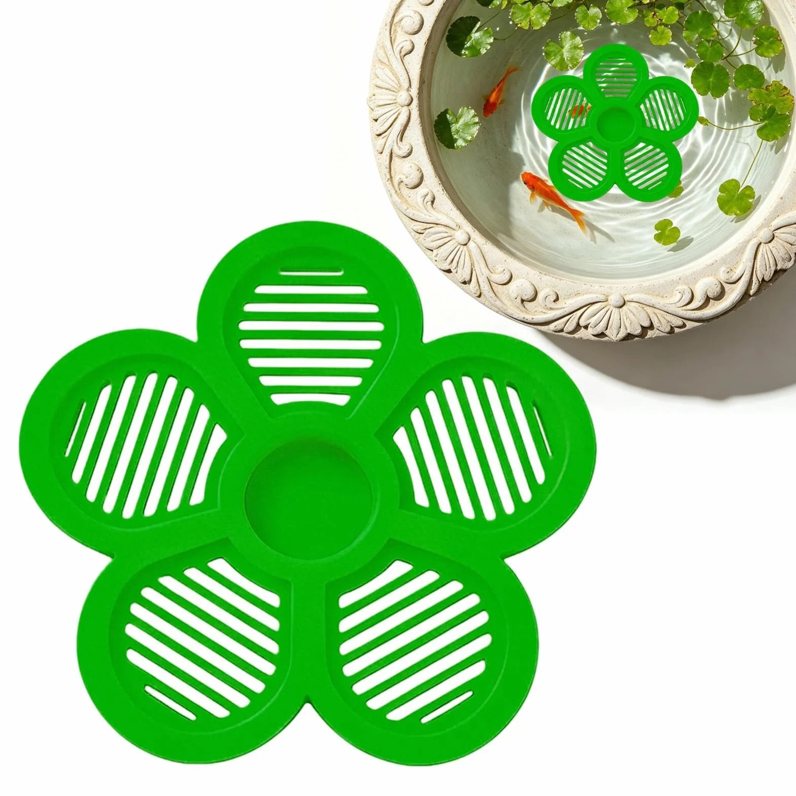 Île flottante Delle 19,5 cm pour papillons jardin étang piscine
