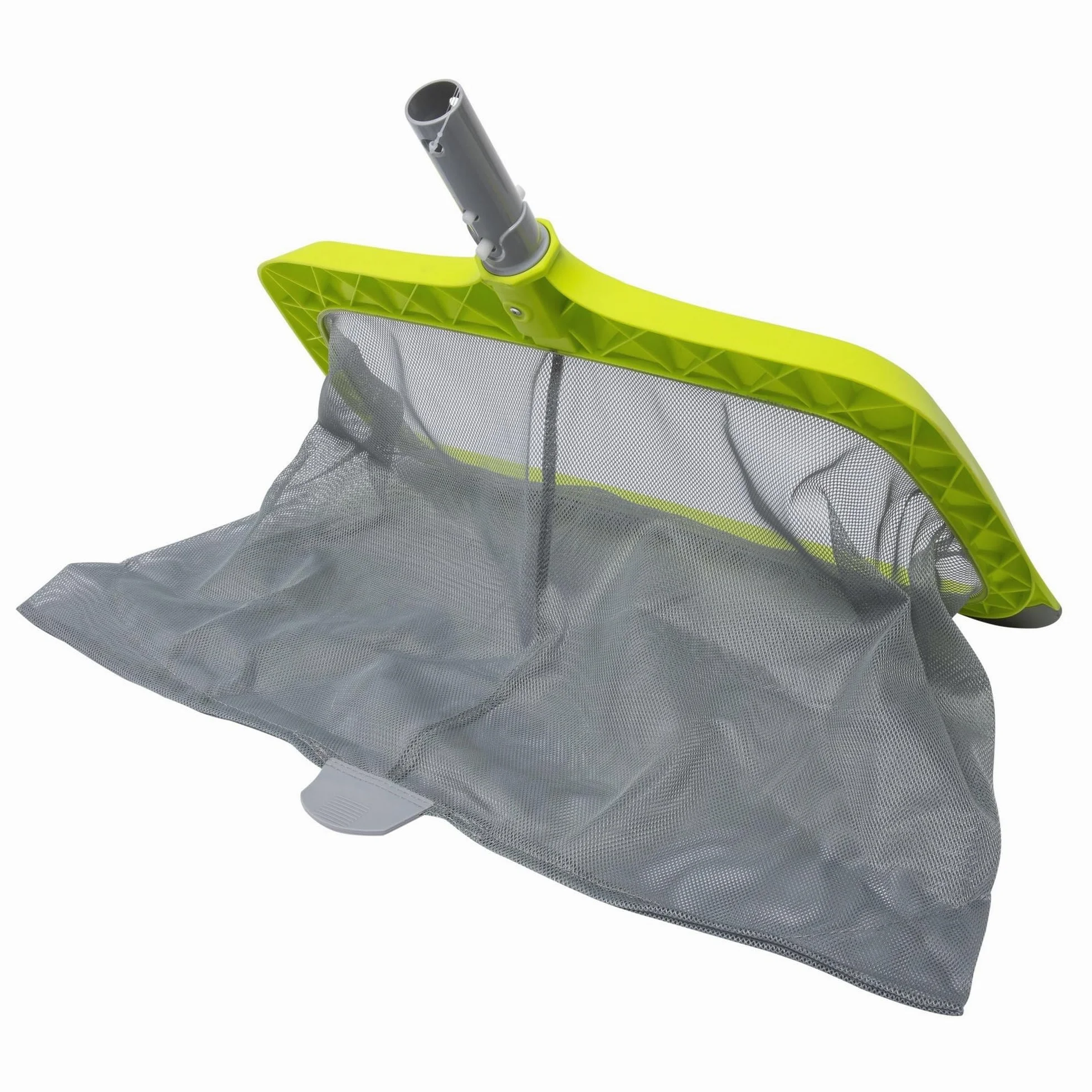 Épuisette de Fond pour Piscine 46cm Bleu, Filet de Nettoyage Robuste pour Feuilles et Débris