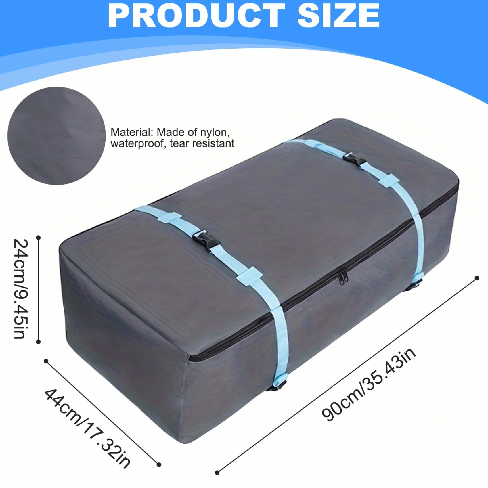 Sac à Dos Obelunrp Paddle en Tissu Oxford avec Poignée et Sangle de Boucle, Sac à Pagaie Étanche Gonflable pour Planche à Surface