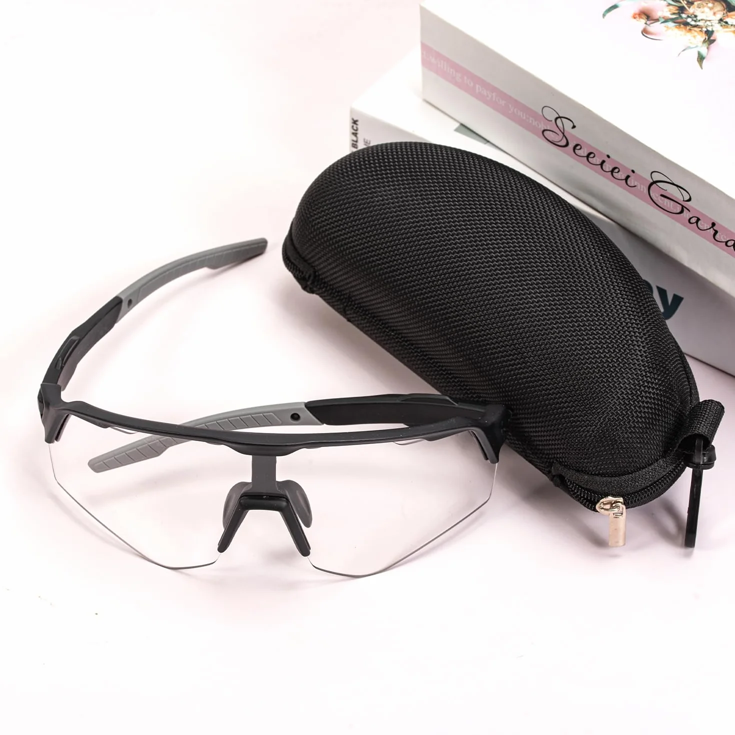 Lunettes de vélo auto-colorantes pour homme et femme, UV400, lunettes de course, lunettes de soleil, lunettes de vélo de course pour vélo VTT