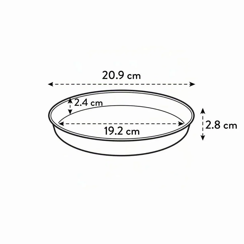Elho Loft Urban Soucoupe Ronde 21 Ø 20.4 x H 2.9 cm Vert Vert Pistache