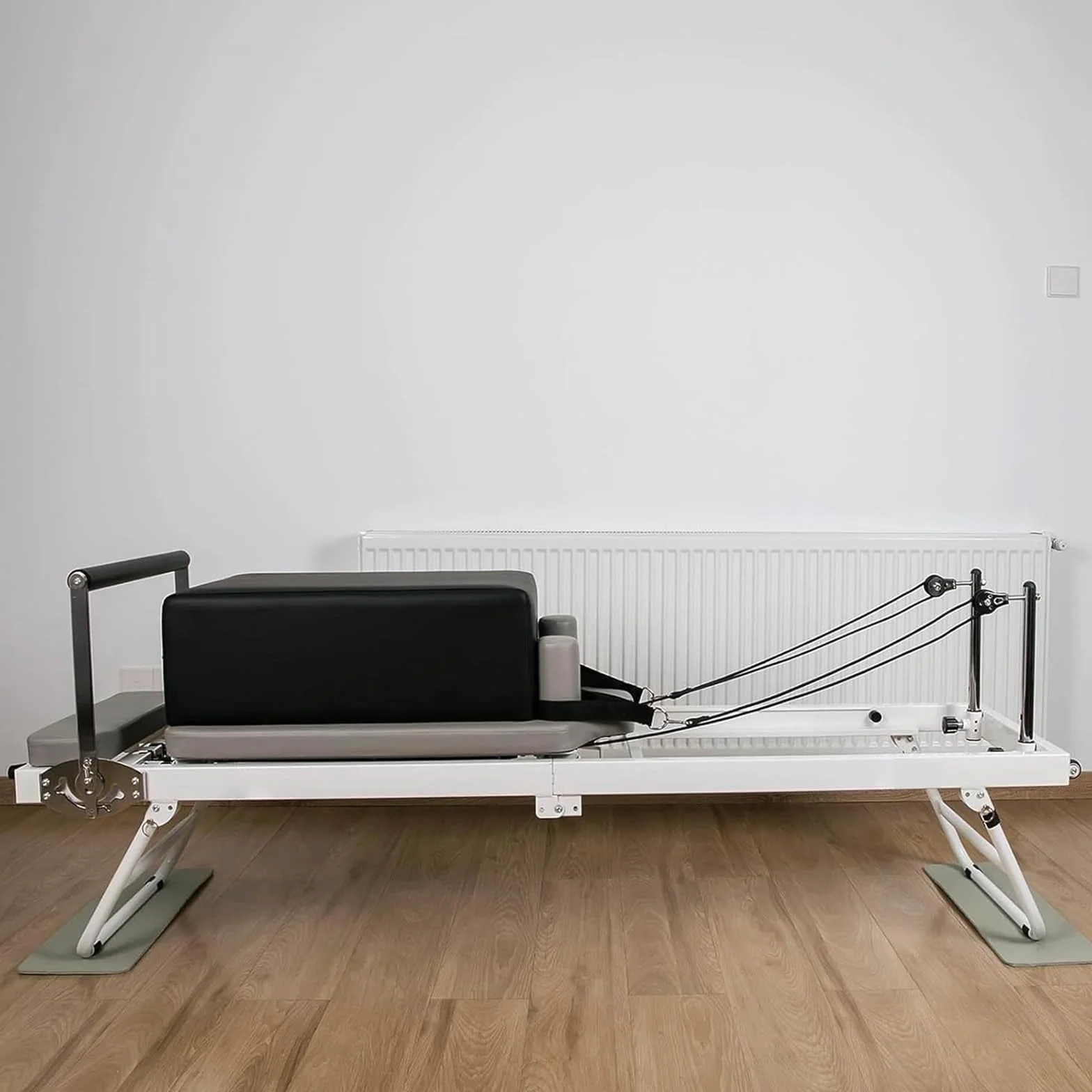 Boîte De Réformateur Pilates, Accessoire Pilates pour Exercices Qui Améliorent L'amplitude Mouvements,Noir