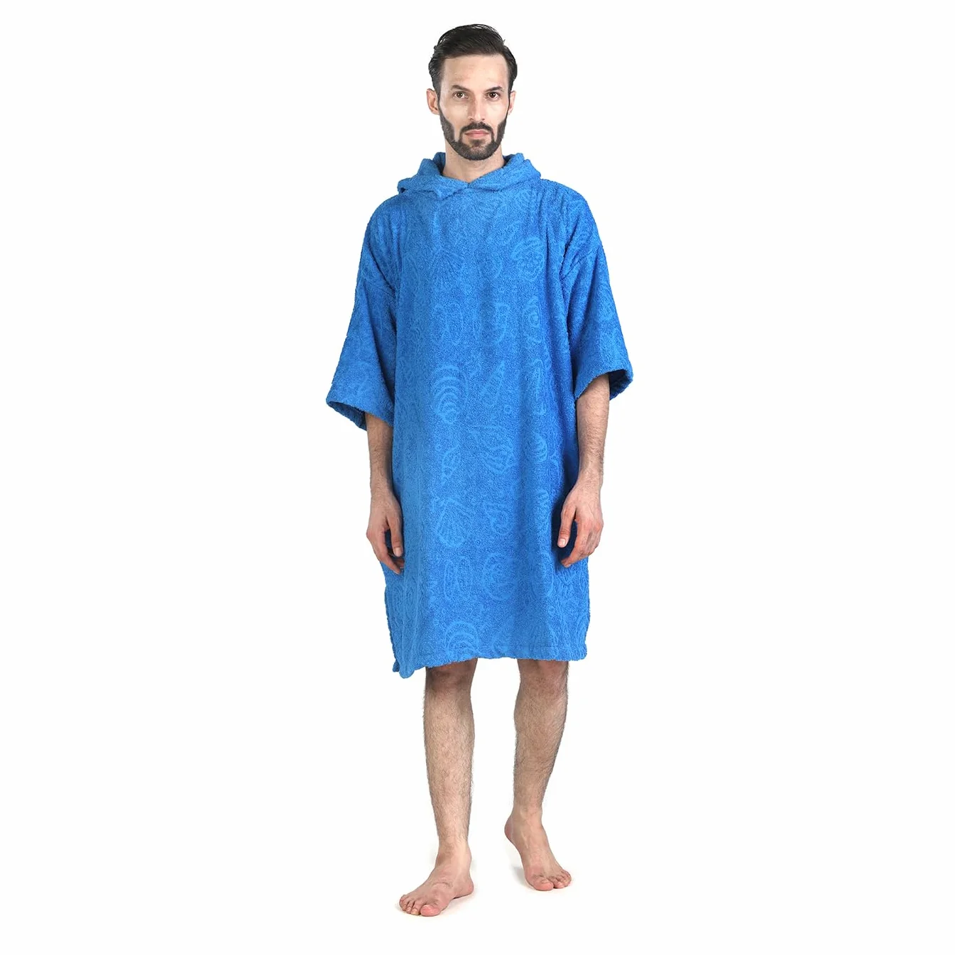 ALLEN & MATE Poncho de Surf à Capuche 100% Coton – Peignoir de Change Absorbant Plage & Piscine pour Homme et Femme