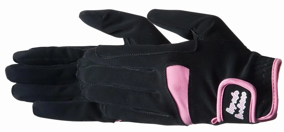 PFIFF 102534 Unicorn Gants d'équitation pour Enfant Bicolore avec Fermeture Velcro