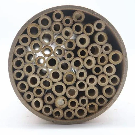 Lot de 100 tubes en bambou 10 cm pour hôtel à insectes abeilles sauvages