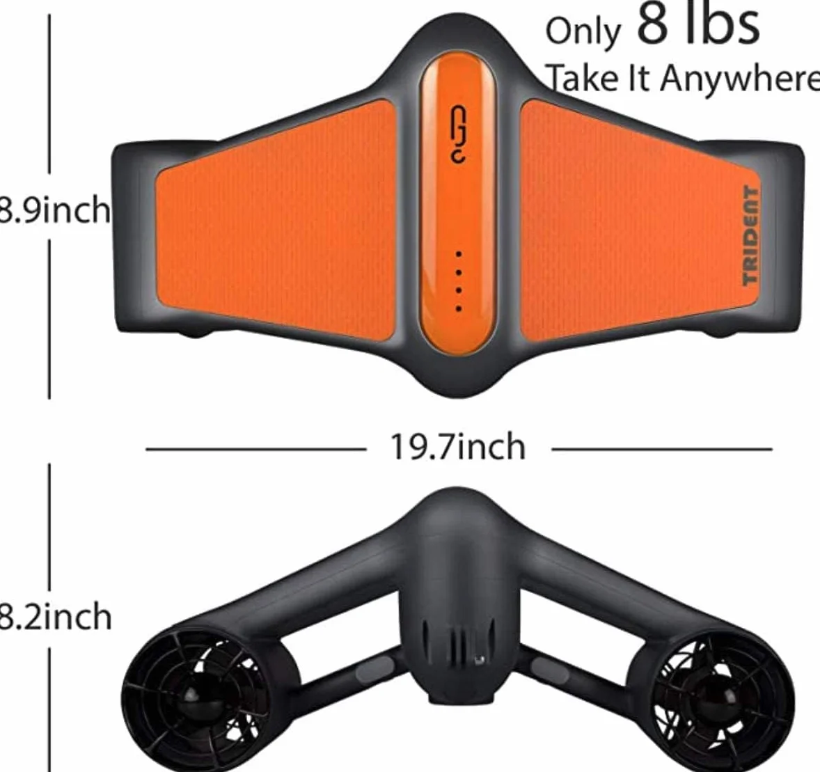 Trottinette sous-marine S1 S2 avec 2 vitesses et support de caméra d'action pour sports nautiques, piscine, plongée sous-marine, plongée avec tuba