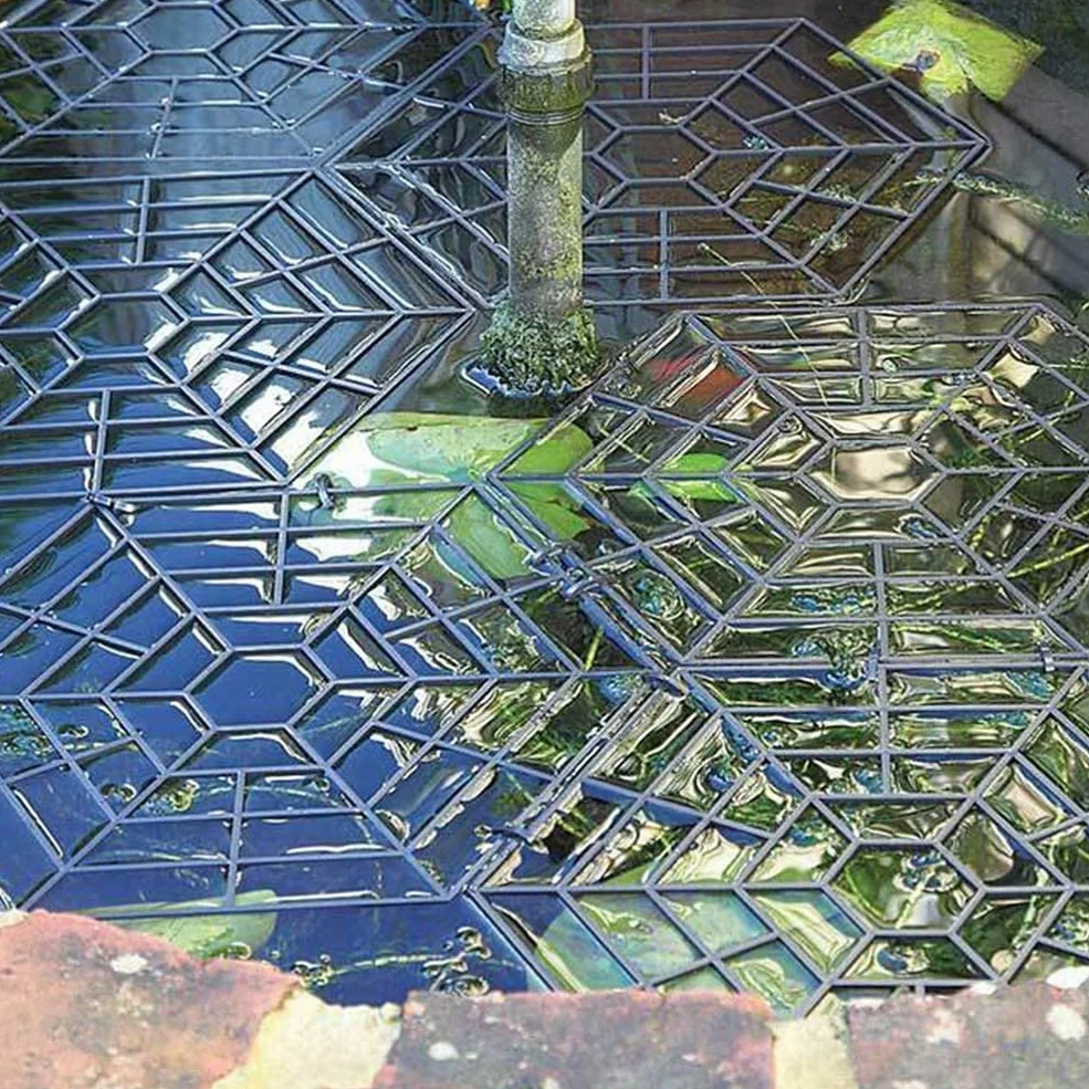 LATRAT Lot de 20 anneaux de protection pour étang flottants combinables - Filet anti-oiseaux