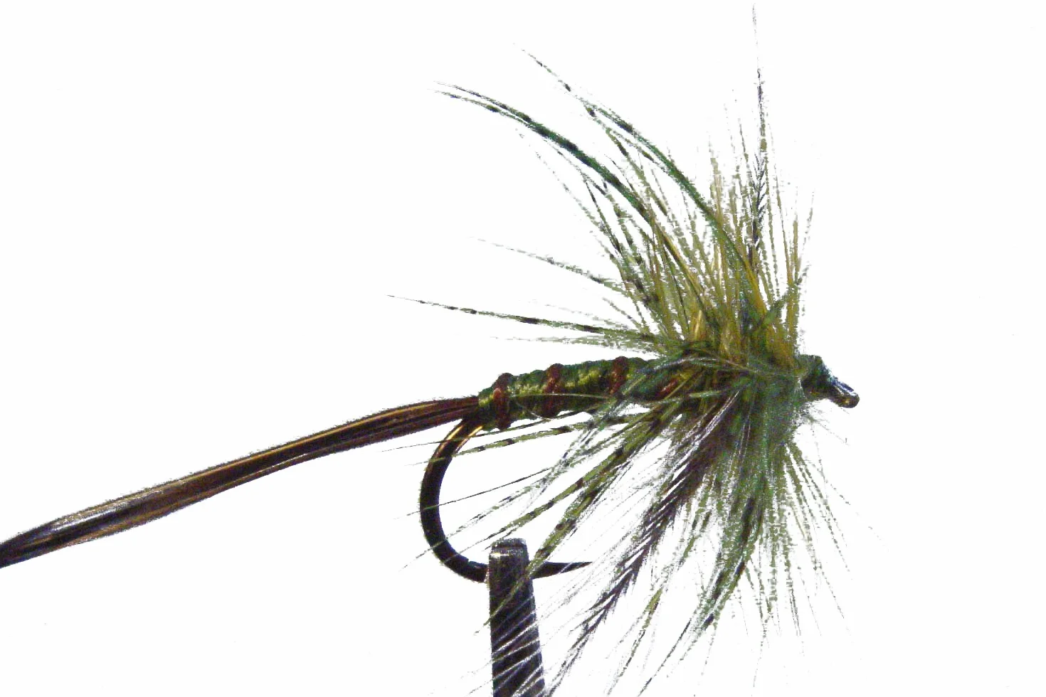 4 x Mouche sèche - OLIVE PERDRIX - pêche à la truite - Taille au choix
