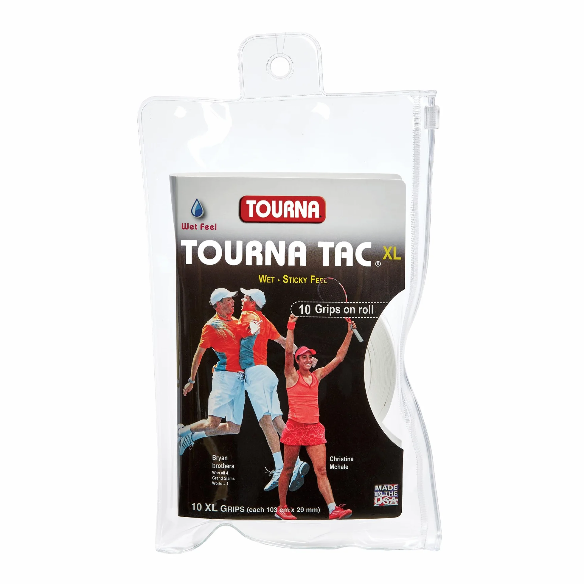 Tourna Unique Sports Tac Tennis-Griff Lot de 10