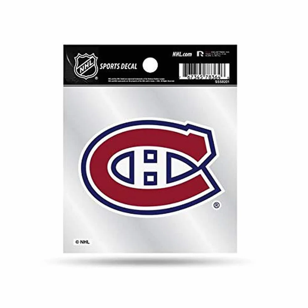 Rico Industries Petit autocollant Canadiens de Montréal de la LNH 122 x 122 cm