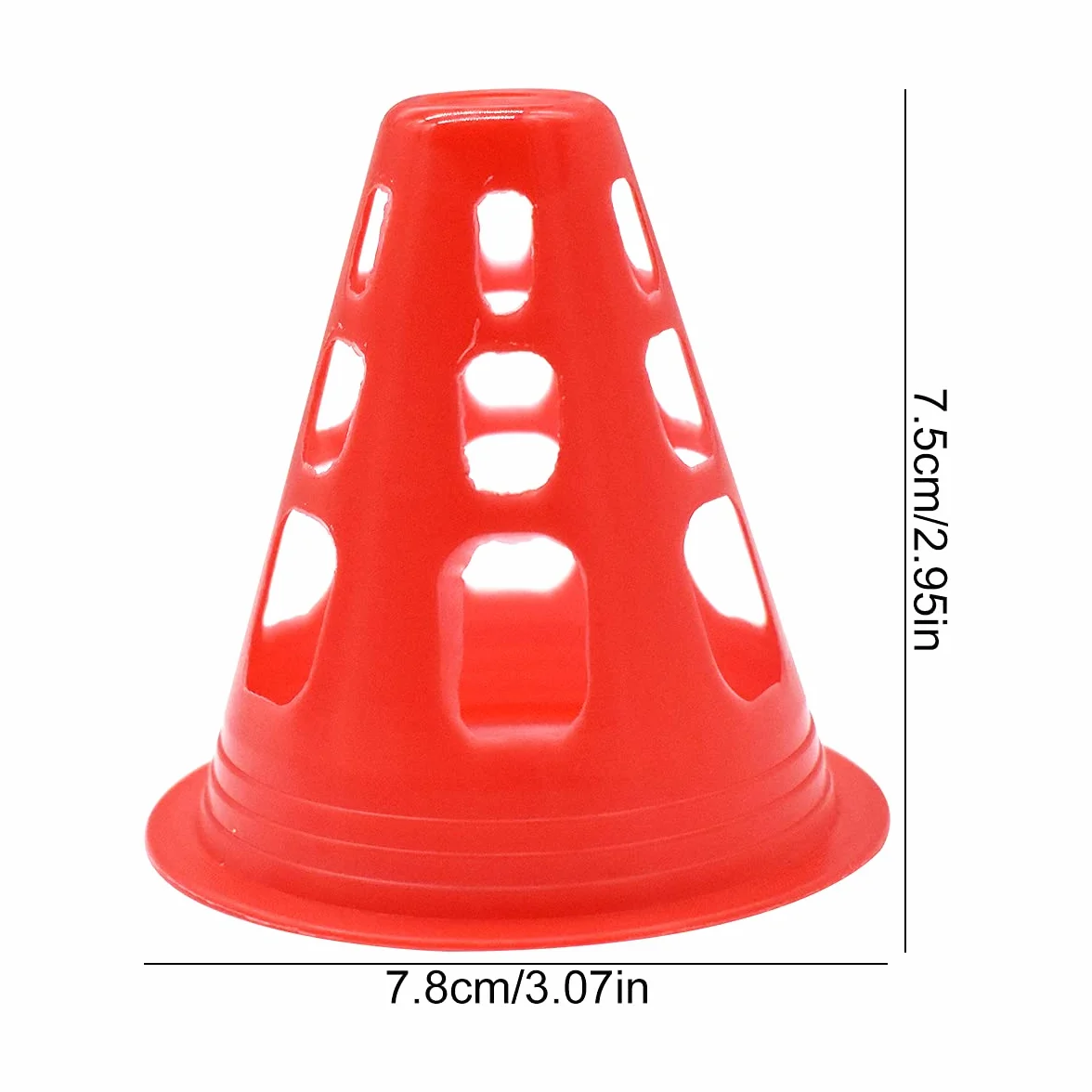 Forreen Cônes de Slalom 40 Pièces Cônes de Circulation pour Sport et Agilité
