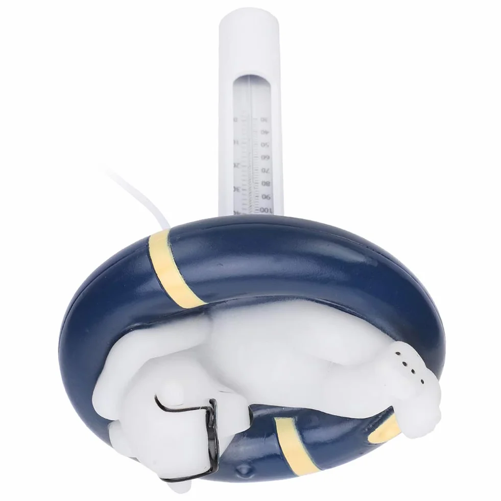 Thermomètre Flottant Ours Dessin Animé pour Piscine Baignoire Température Eau Plastique Incassable