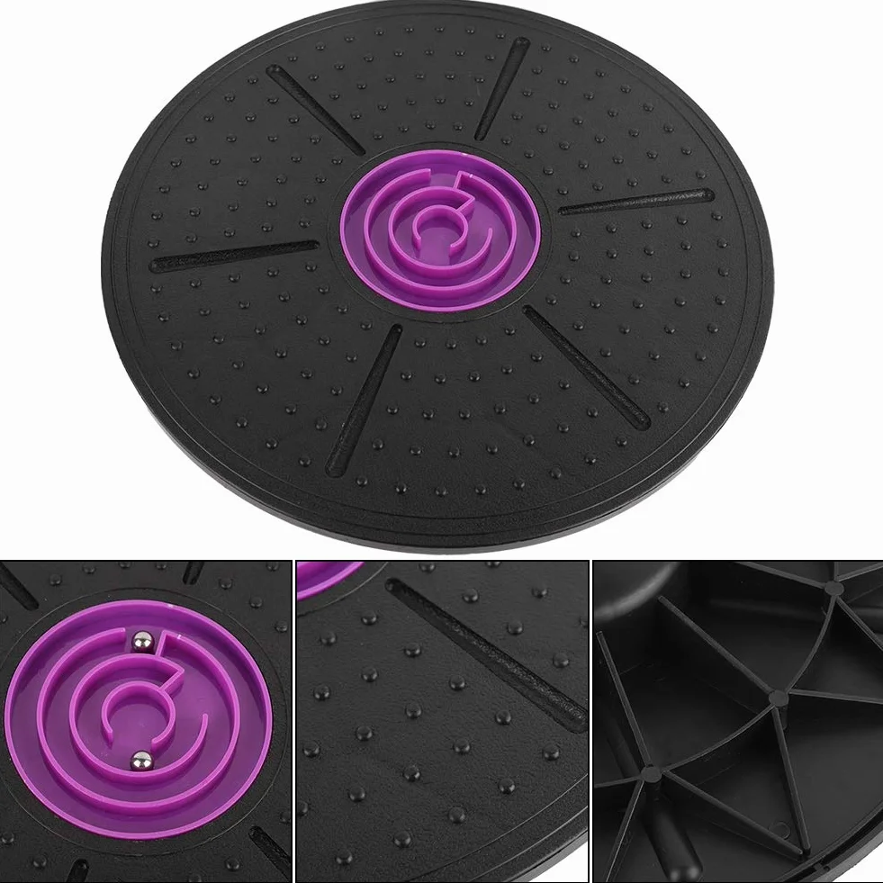 KIMISS Purple Labyrinth Wobble Board Yoga Training Fitness Balance Stability Disc
