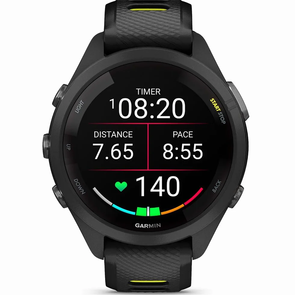 Garmin Forerunner 265S Montre intelligente GPS Noir/jaune