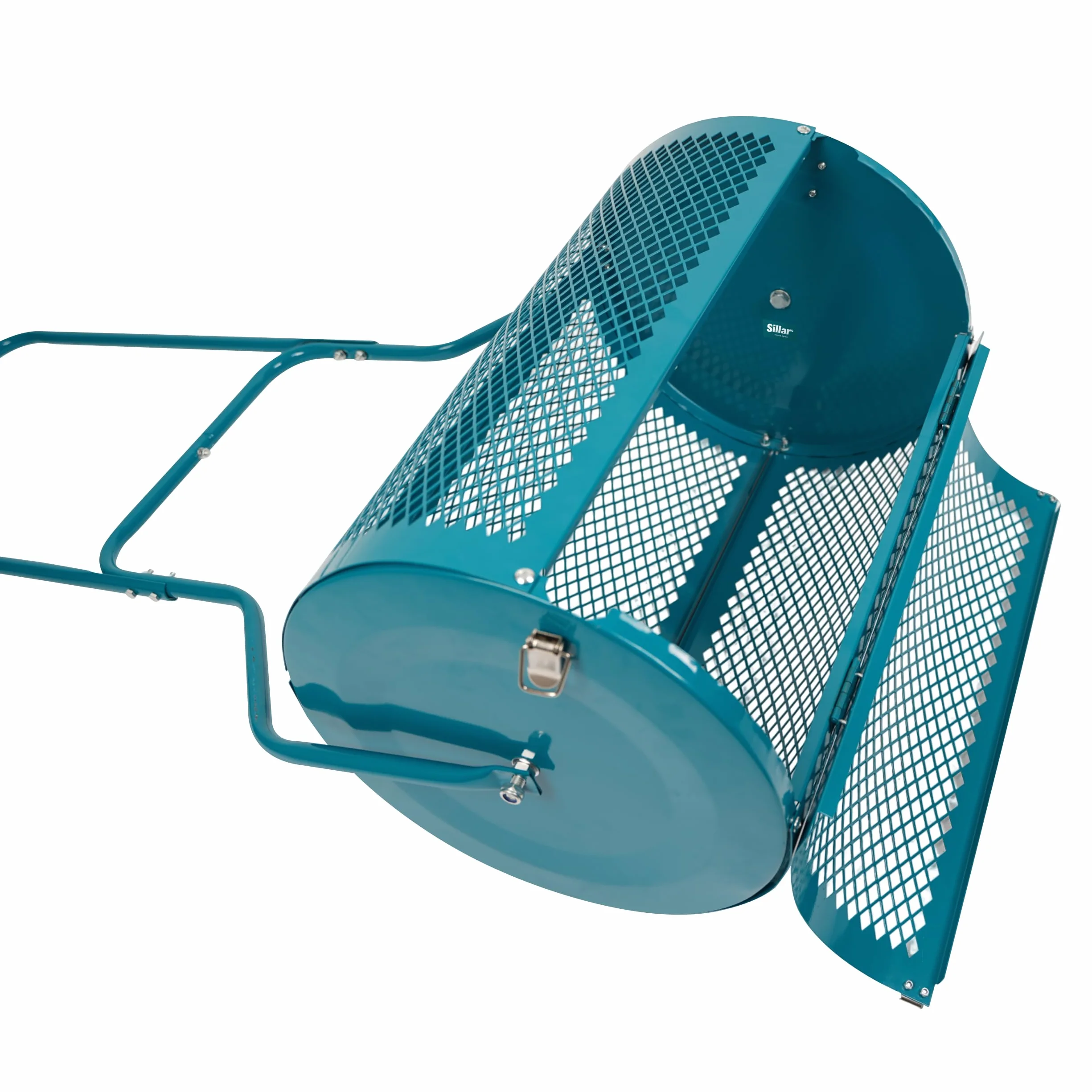 Sillar Épandeur Métallique à Compost 75 L, Rouleau en Treillis 40 x 60 cm, Composteur de Jardin