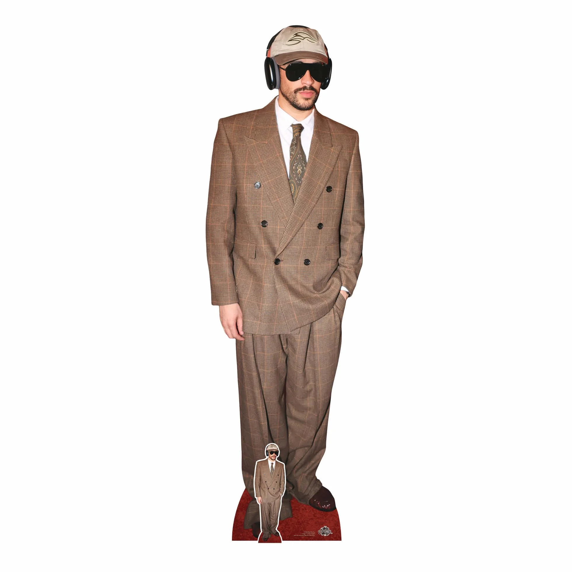 Star Cutouts Bad Bunny Découpe en Carton avec Musique 183 cm