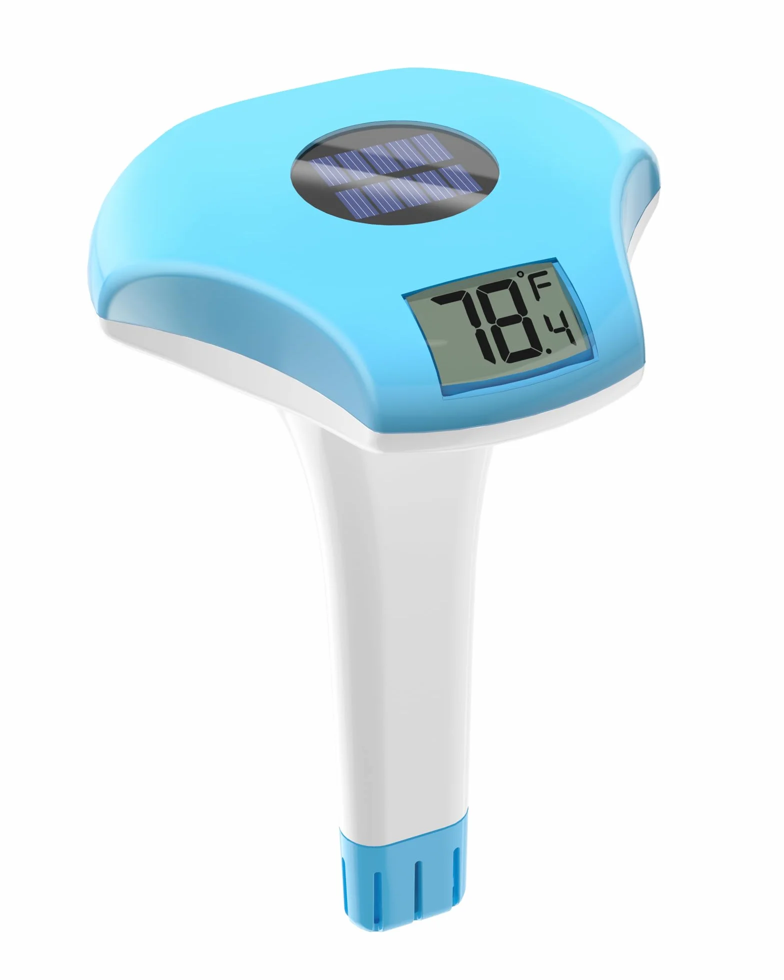 Baldr Solaire Thermomètre Piscine Flottant, Grand Écran LCD Numérique, IPX8, Étanche