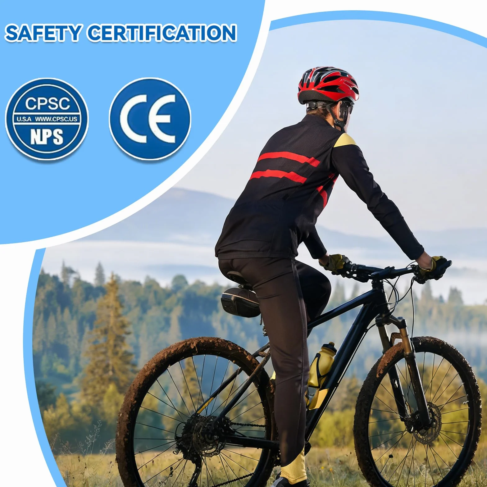 Casque Vélo Adulte Homme Femme, Casque VTT Mountain Bike avec Mousse EPS & Coque PC, Visière Amovible & Système Réglable 52-62cm, Léger Casque de Vélo de Route pour Vélo Électrique Ville