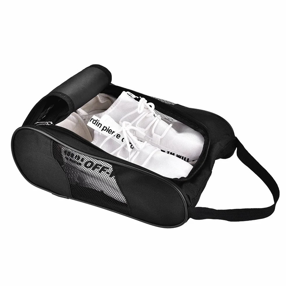 Sac de Chaussures de Golf Portable avec Ventilation en Maille pour Tennis et Accessoires