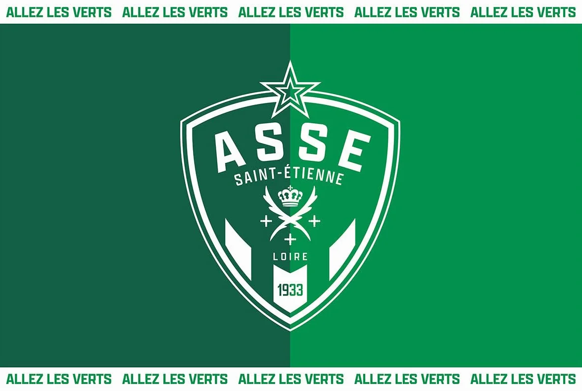 Drapeau ASSE - Collection officielle AS SAINT ETIENNE - 150 x 100 cm