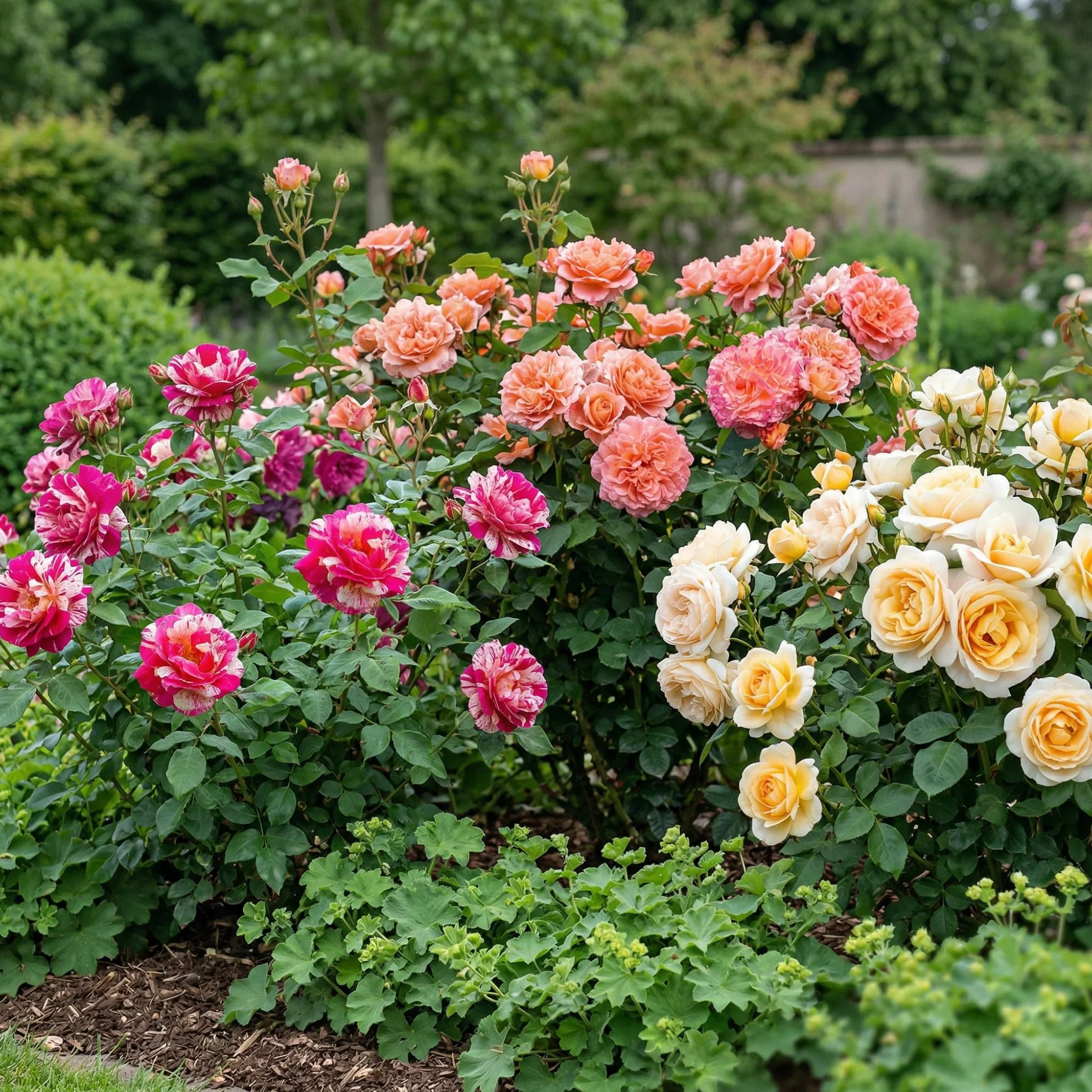 Rose Collection 3 Plantes Fleurs à Planter Exterieur Parfumées Vivaces Résistantes Plantes de Hollande Mélange Coloré