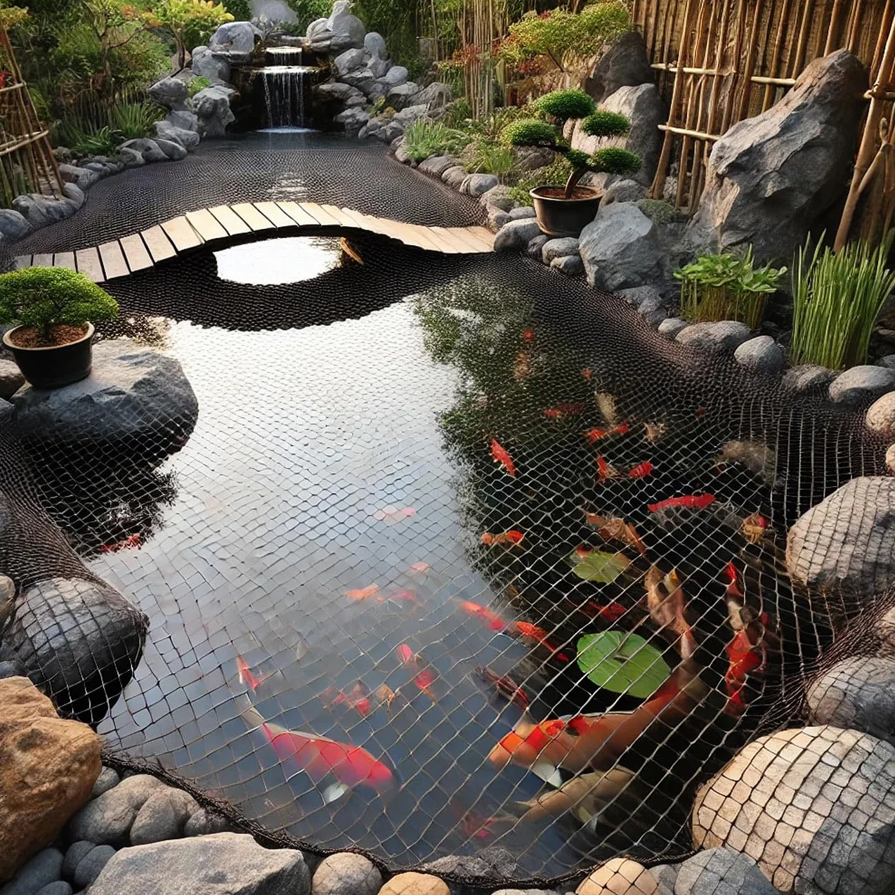 Royal Gardineer Filet de Protection pour Bassin à Mailles Fines 3 x 4 m